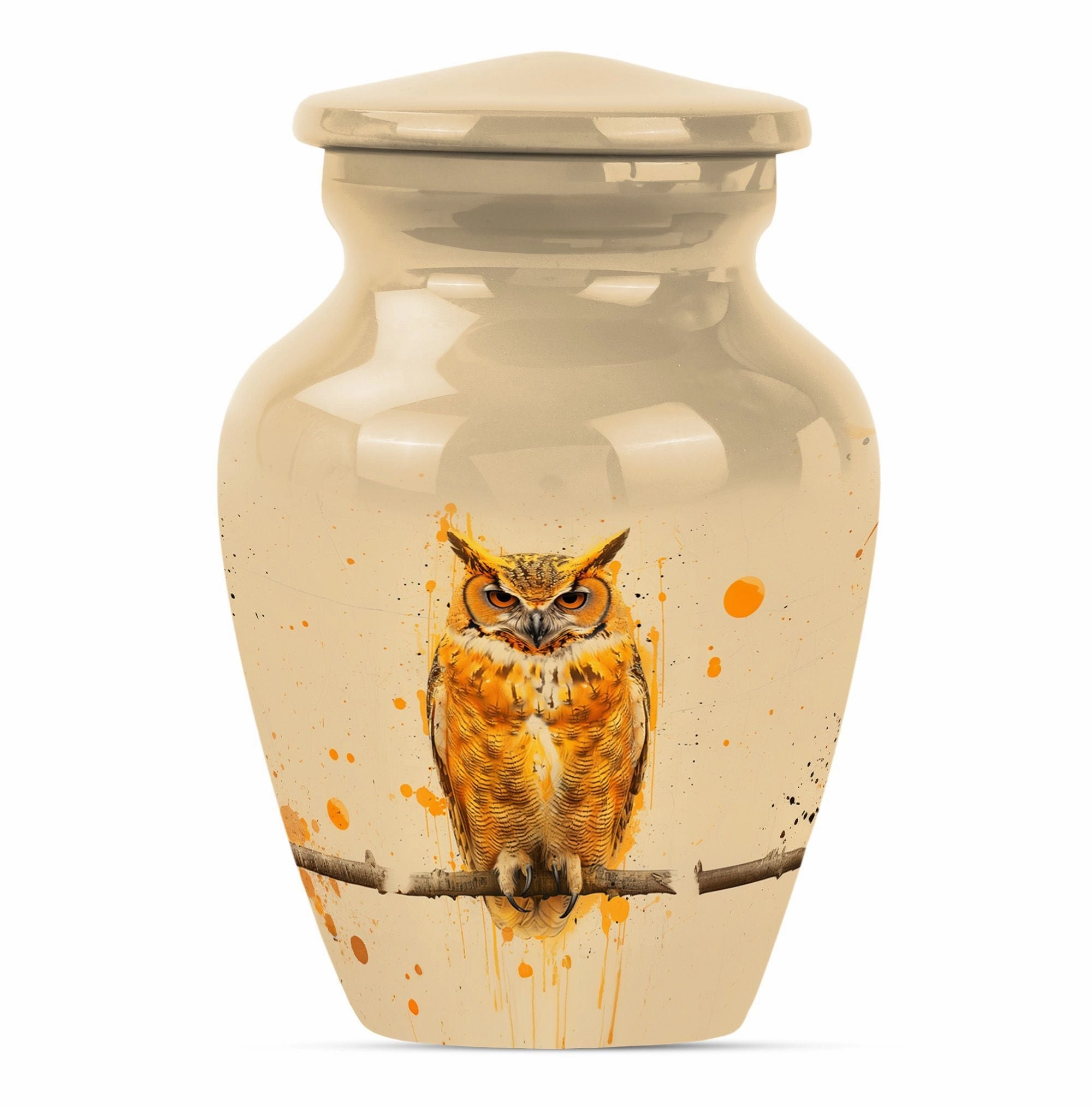 Classic Owl Cremation Urn for Adult Men's Cremation Ashes