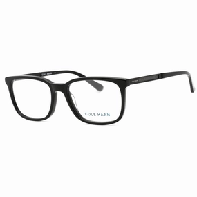 Cole Haan Men's Eyeglasses - Clear Demo Lens Black Zyl Square Shape Frame | CH4044 001