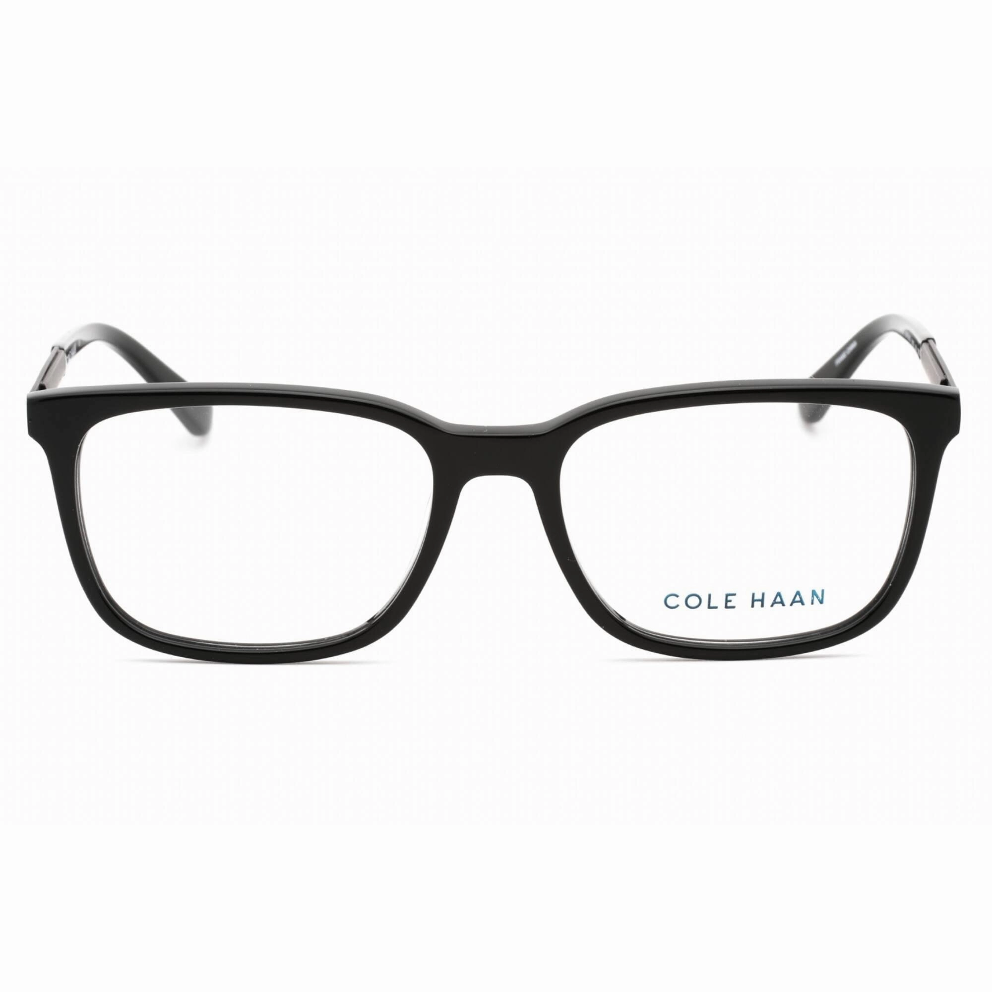 Cole Haan Men's Eyeglasses - Clear Demo Lens Black Zyl Square Shape Frame | CH4044 001