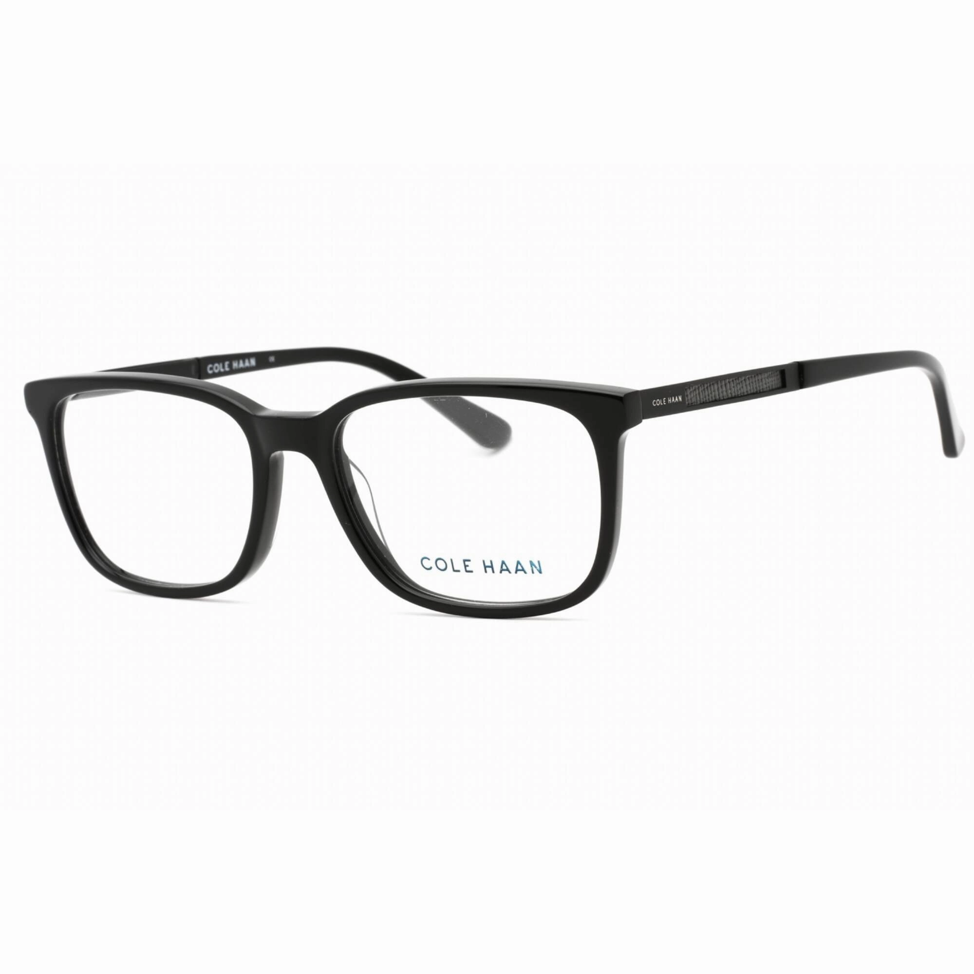 Cole Haan Men's Eyeglasses - Clear Demo Lens Black Zyl Square Shape Frame | CH4044 001