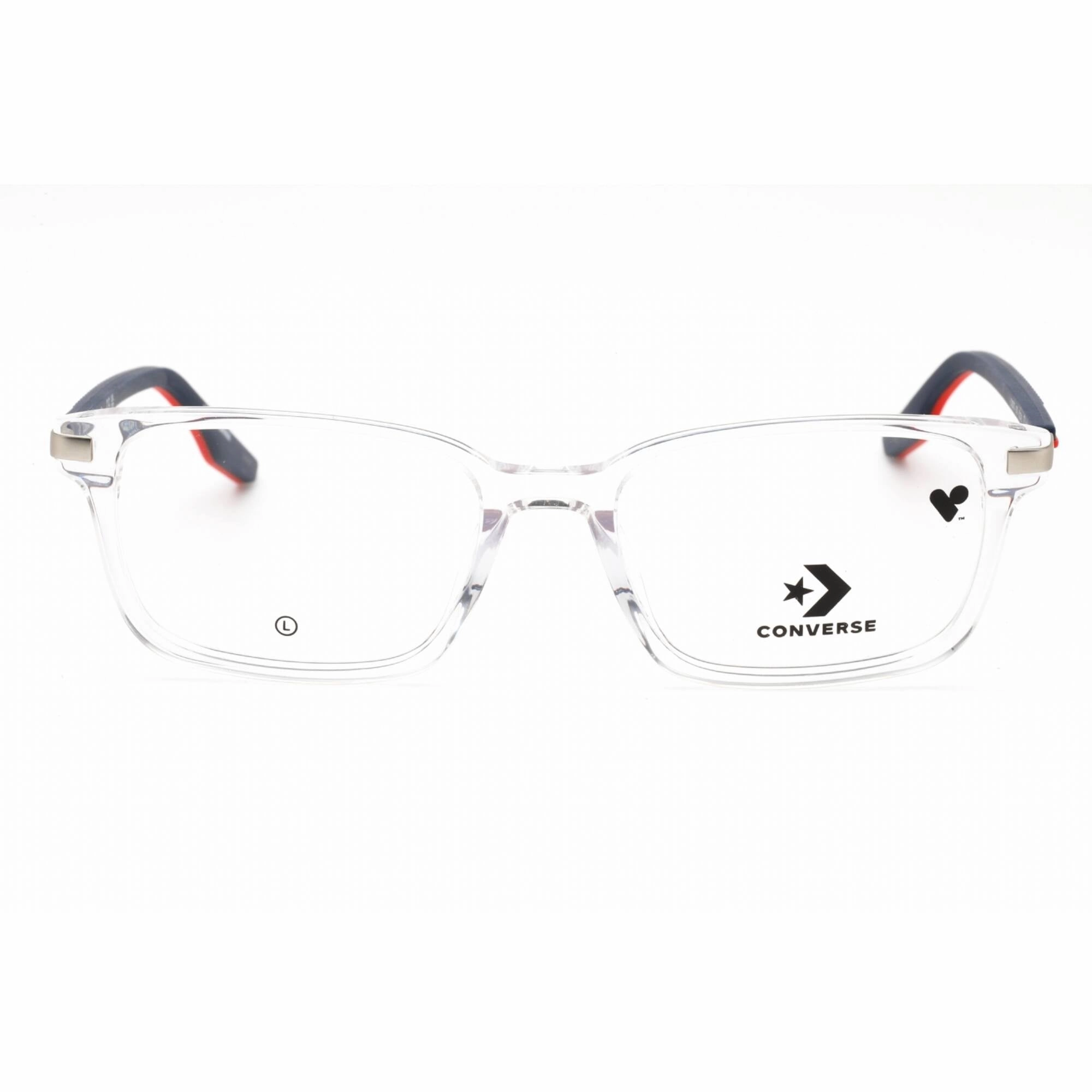 Converse Men's Eyeglasses - Crystal Clear Rectangular Plastic Full Rim | CV5070 970