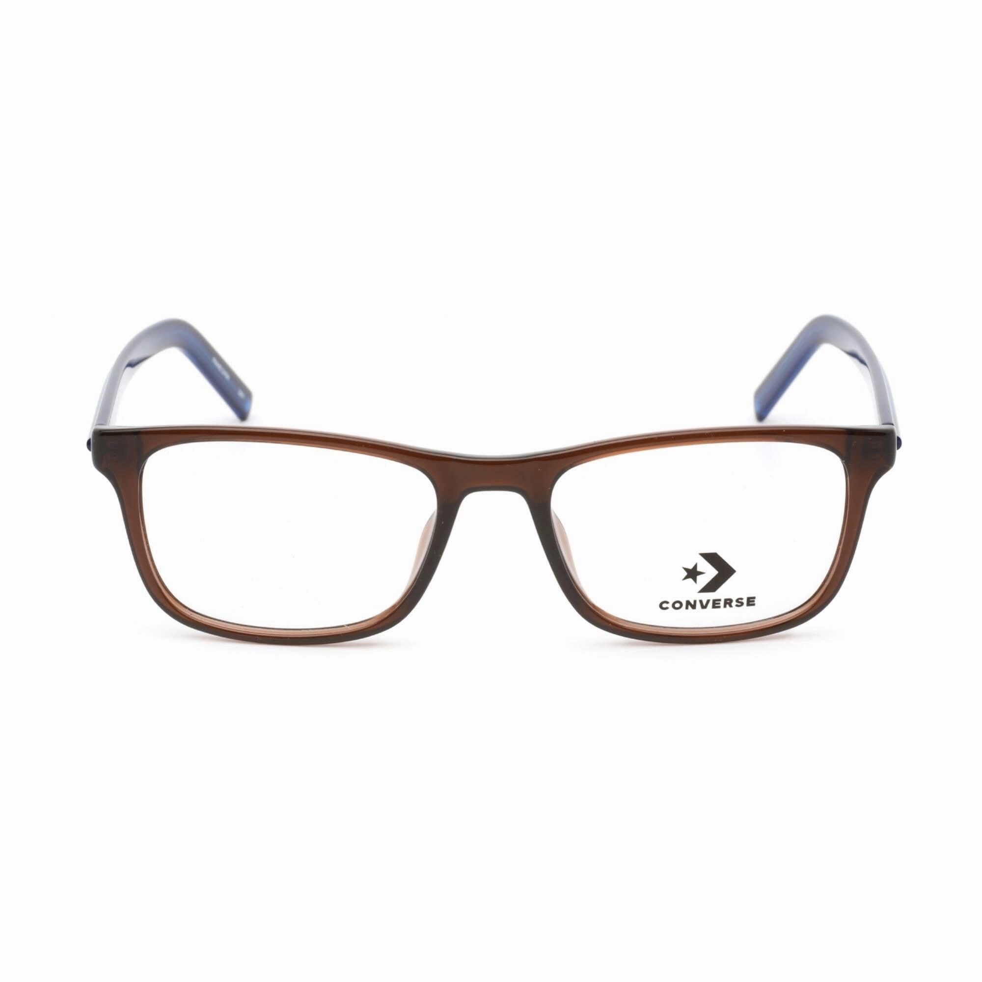 Converse Men's Eyeglasses - Rectangular Crystal Dark Root Plastic Frame | CV5011 201