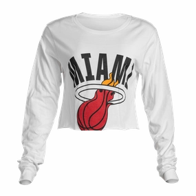 Court Culture Vintage White Miami Women's Crop