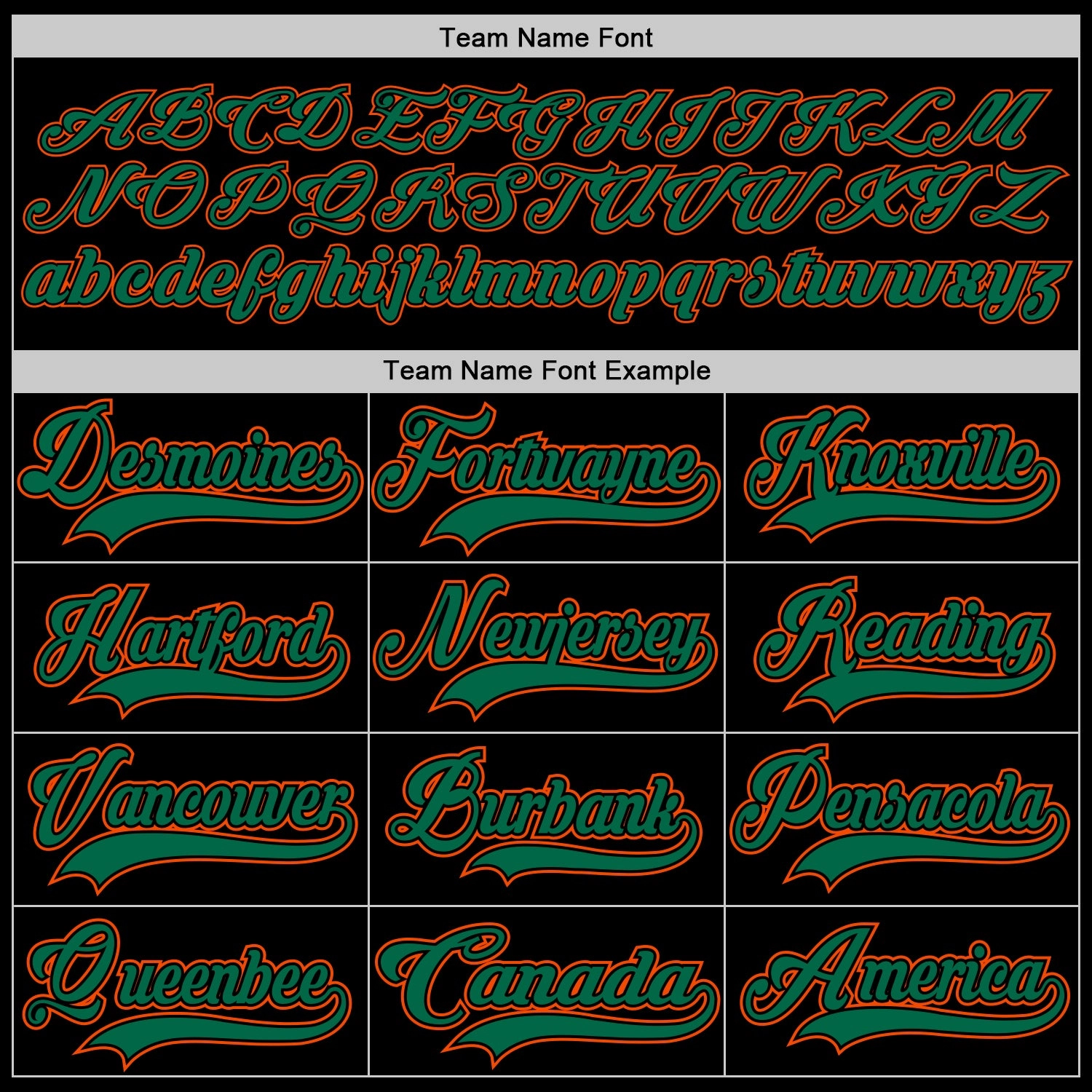 Custom Black Kelly Green-Orange Hockey Lace Neck Jersey