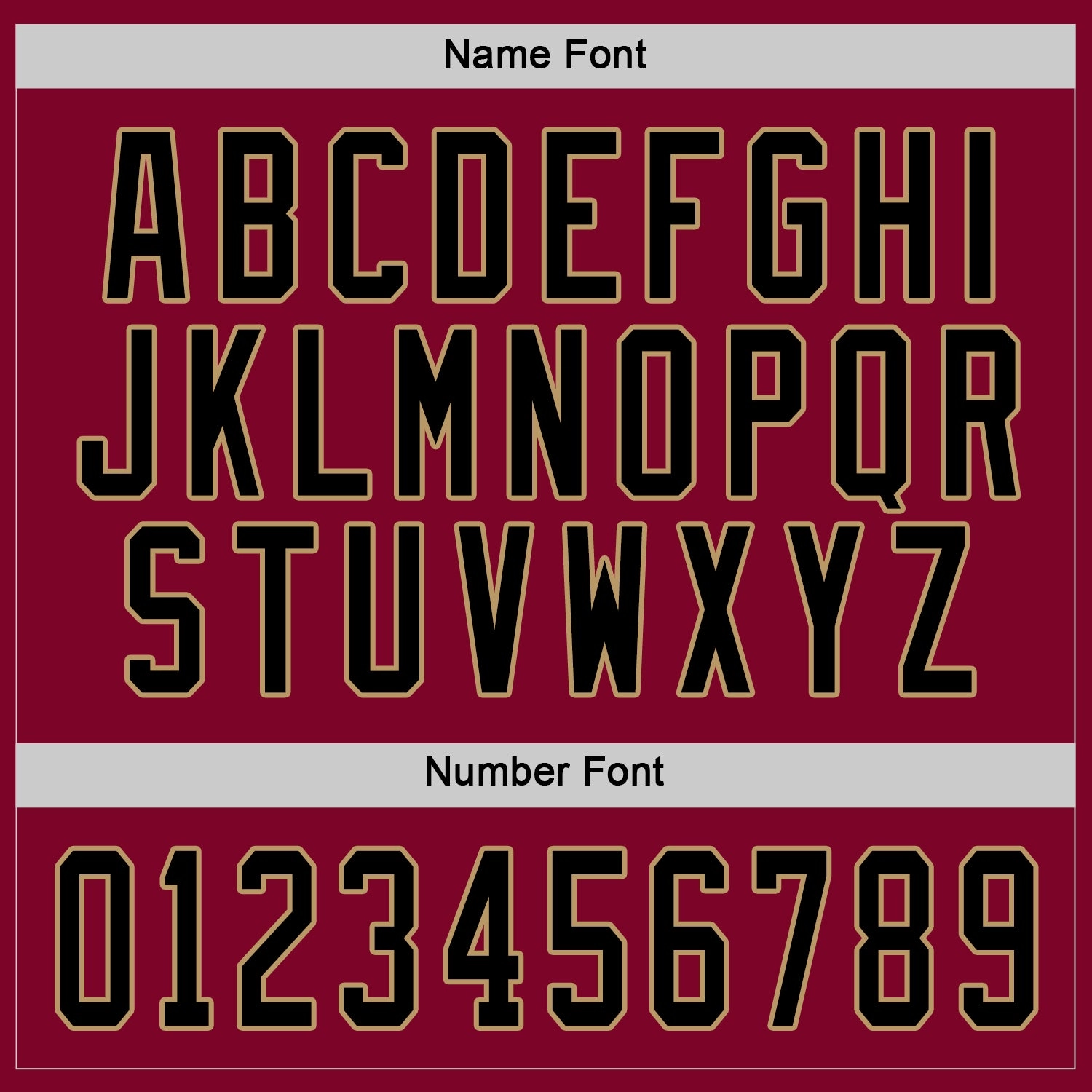 Custom Maroon Black-Old Gold Hockey Jersey