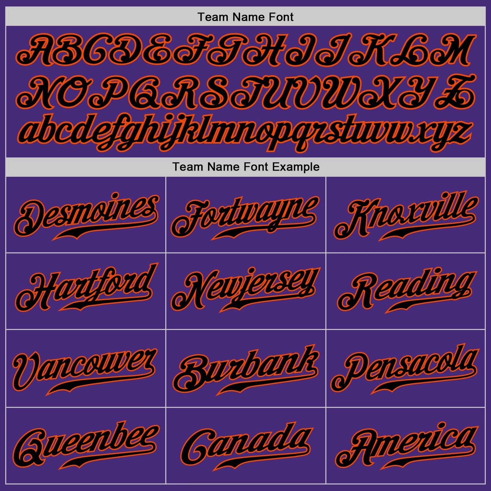 Custom Purple Black-Orange Authentic Baseball Jersey