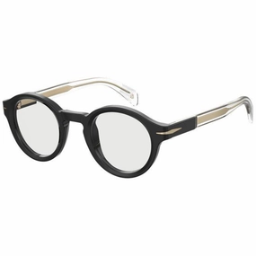 David Beckham Men's Eyeglasses - Black Acetate Round Full Rim Frame | DB-7051/BB 0807