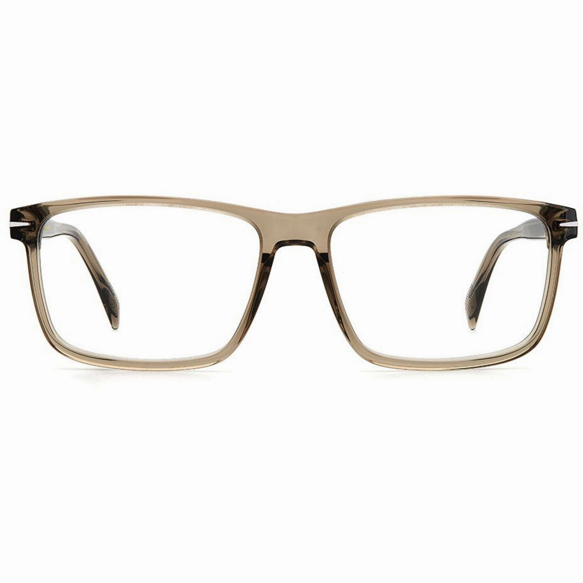David Beckham Men's Eyeglasses - Nude Acetate Full Rim Rectangular | DB-1020 079U