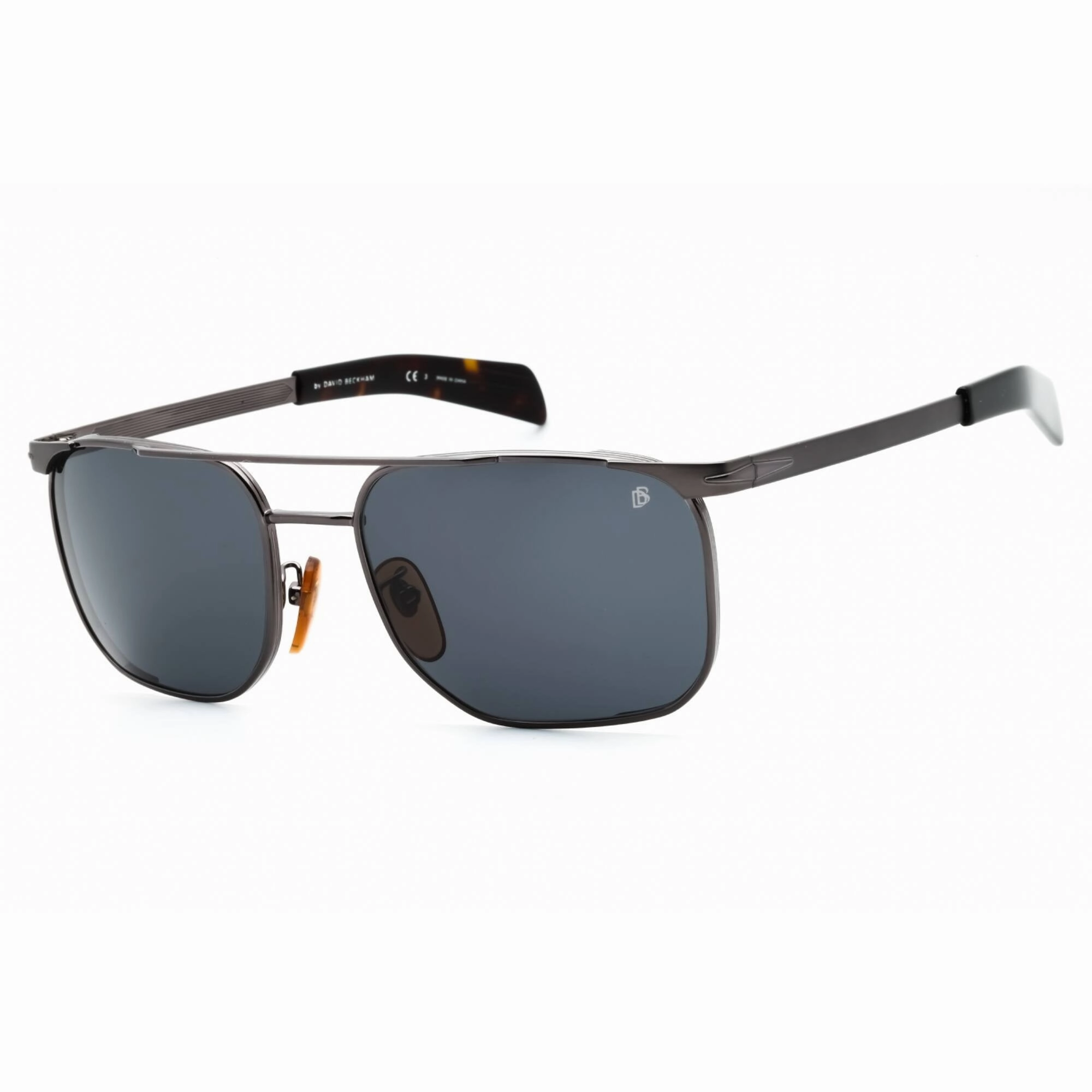 David Beckham Men's Sunglasses - Dark Ruthenium Metal Full Rim Frame | DB 7048/S KJ1