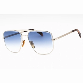 David Beckham Men's Sunglasses - Palladium Aviator Full Rim Frame | DB 7001/S 0010 08