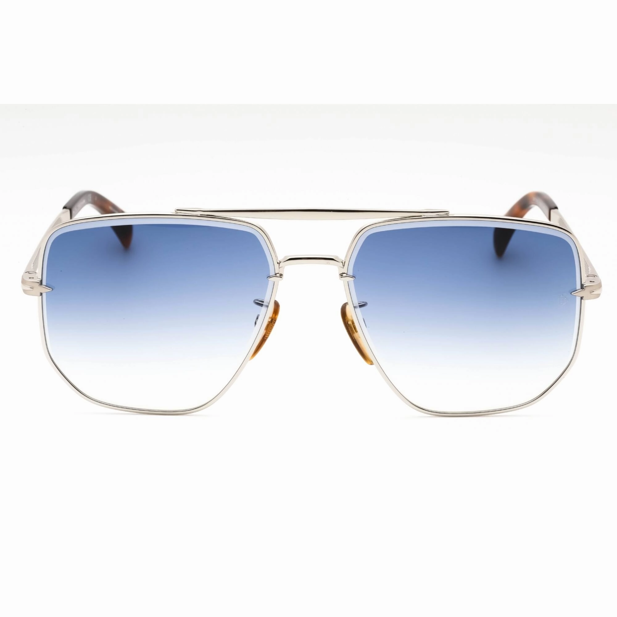 David Beckham Men's Sunglasses - Palladium Aviator Full Rim Frame | DB 7001/S 0010 08