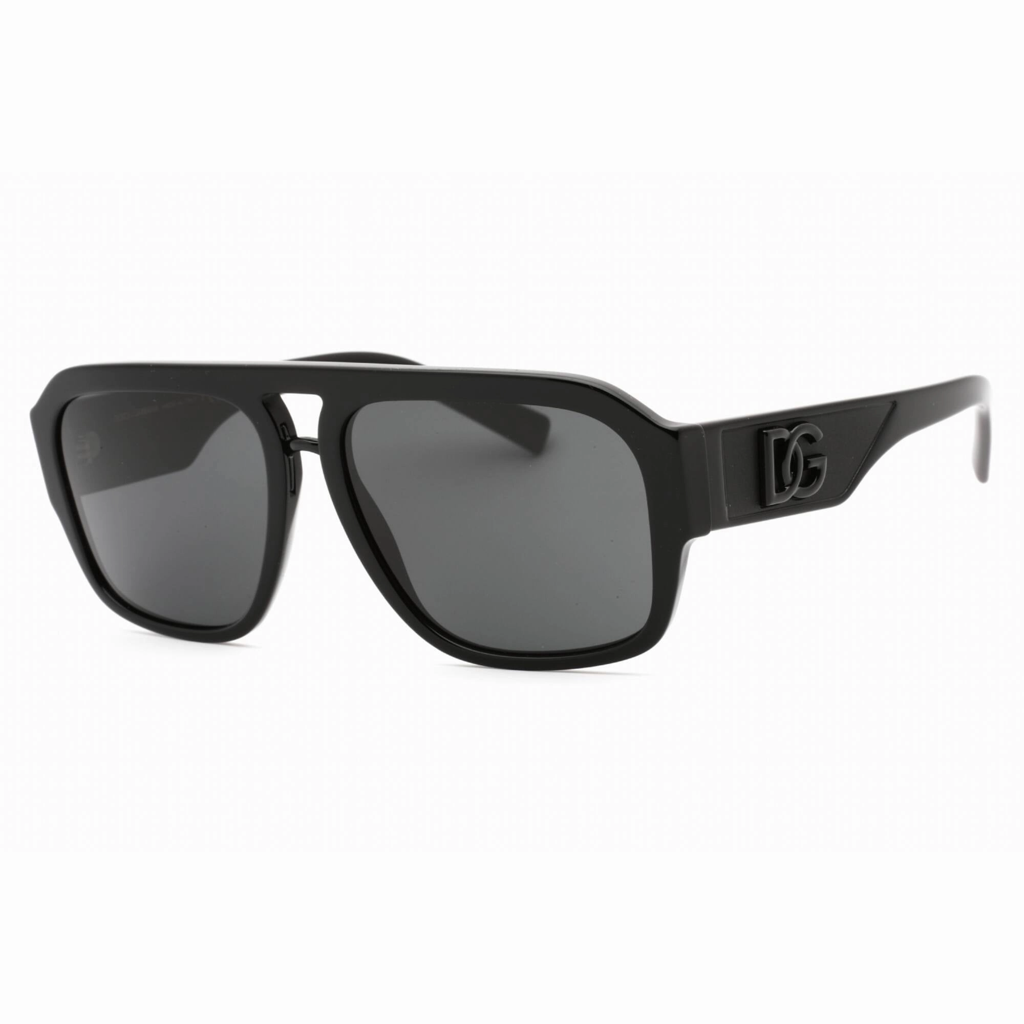 Dolce & Gabbana Men's Sunglasses - Black Frame Dark Grey Lens | 0DG4403 501/87
