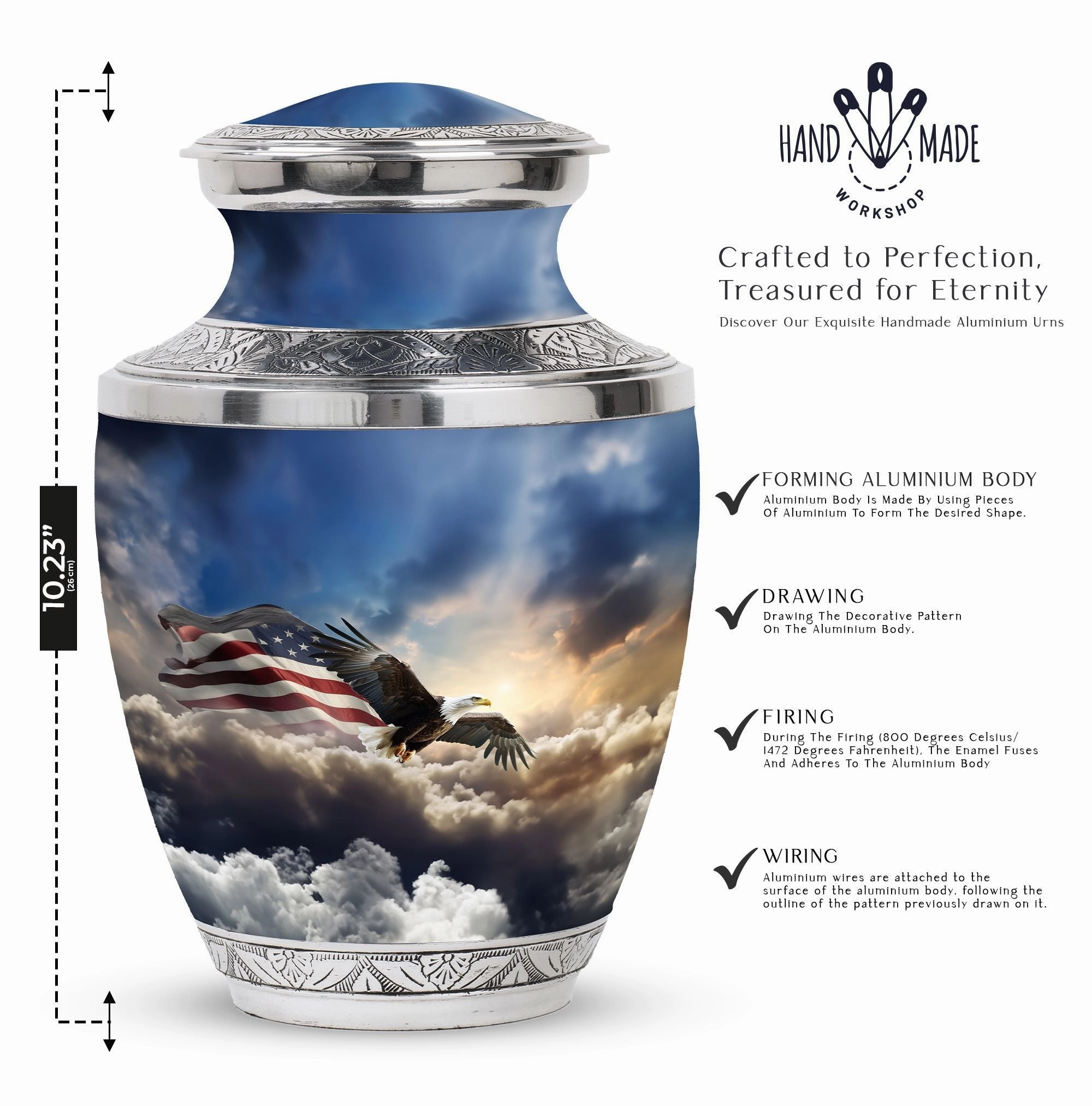 Eagle Eternal Rest Memorial Urn - Commemorating Lasting Memories