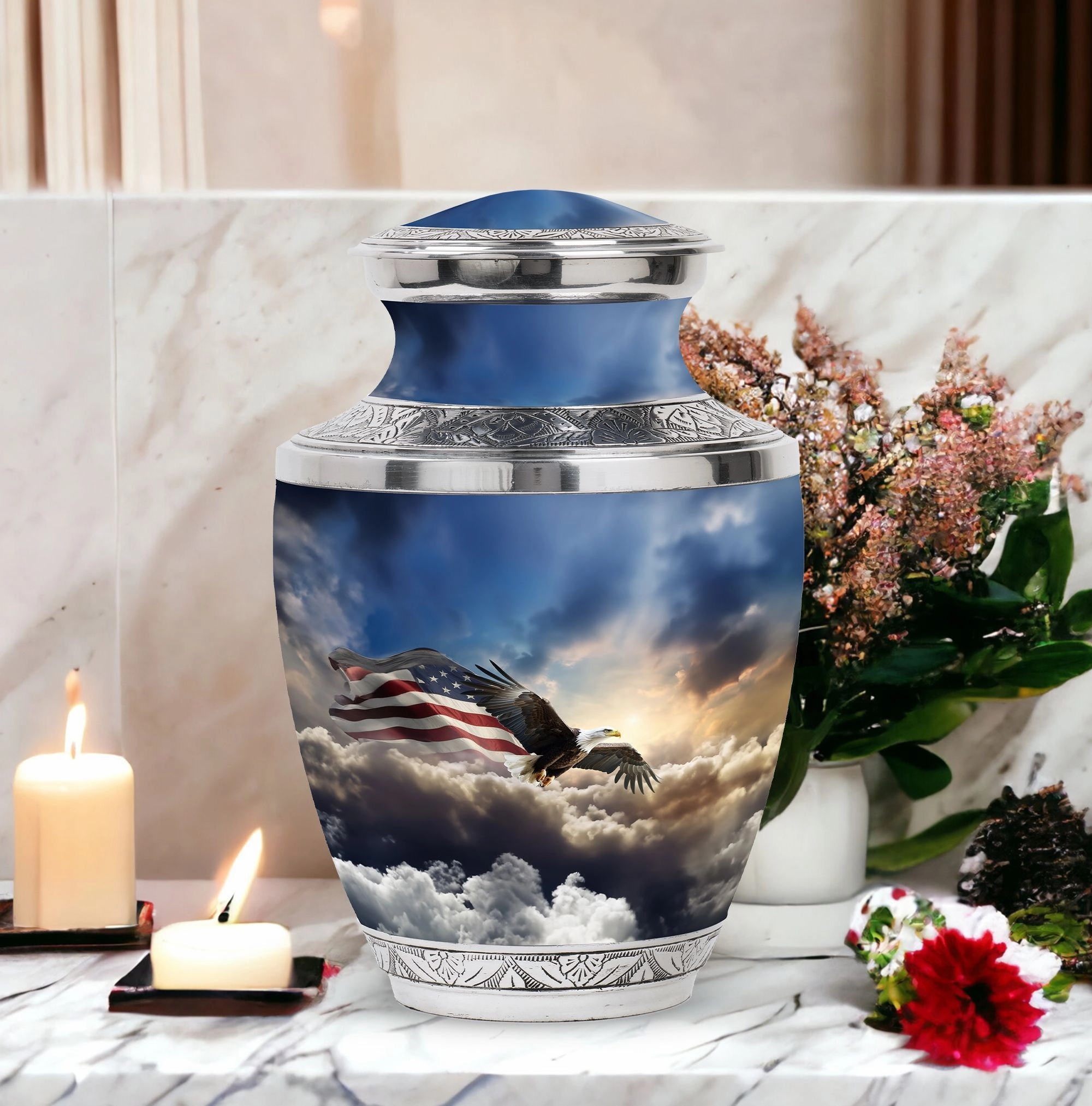 Eagle Eternal Rest Memorial Urn - Commemorating Lasting Memories