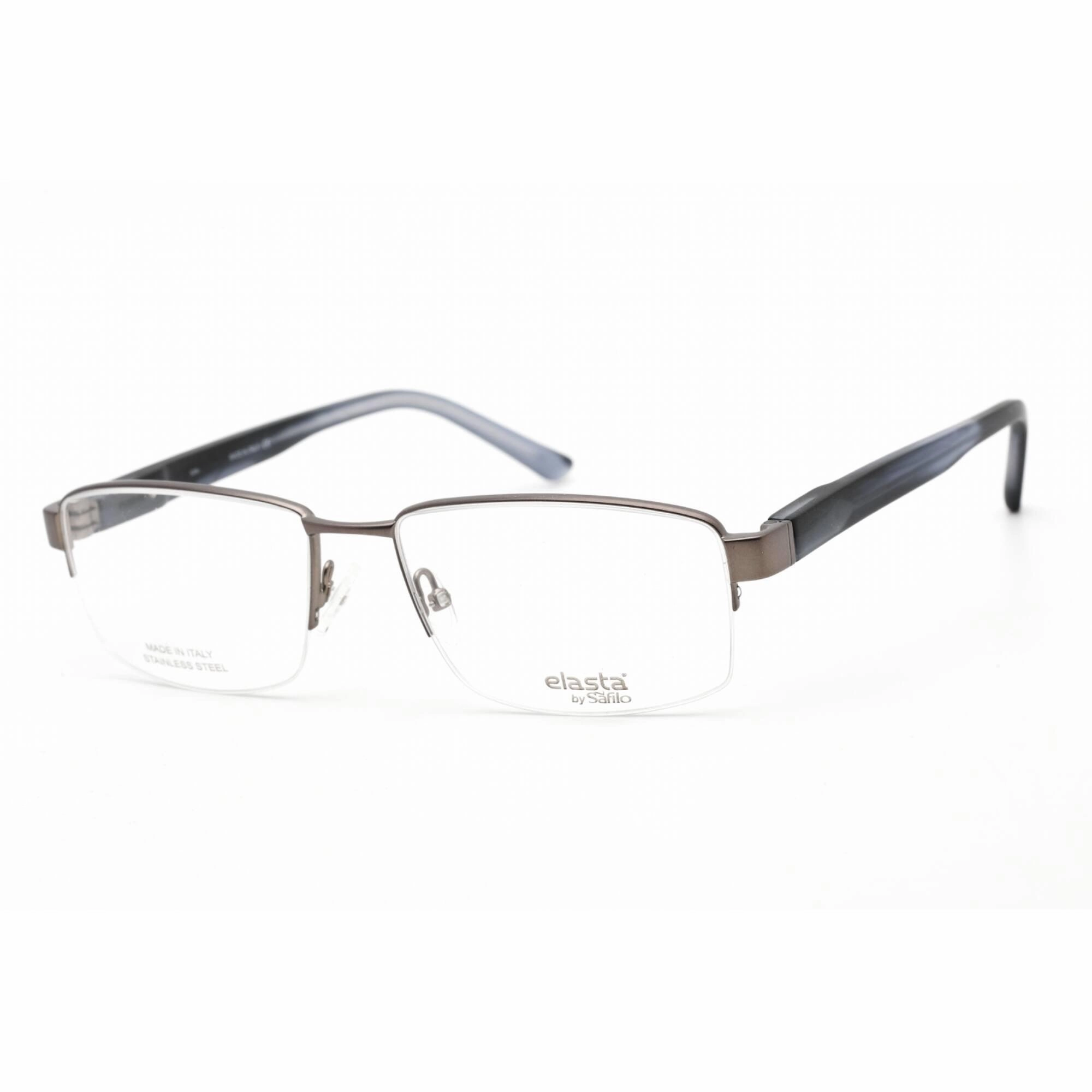 Elasta Men's Eyeglasses - Dark Grey Acetate/Metal Rectangular Frame | E 3122 0HWJ 00