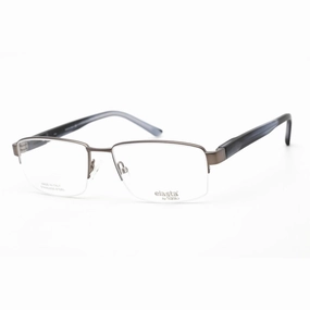 Elasta Men's Eyeglasses - Dark Grey Acetate/Metal Rectangular Frame | E 3122 0HWJ 00