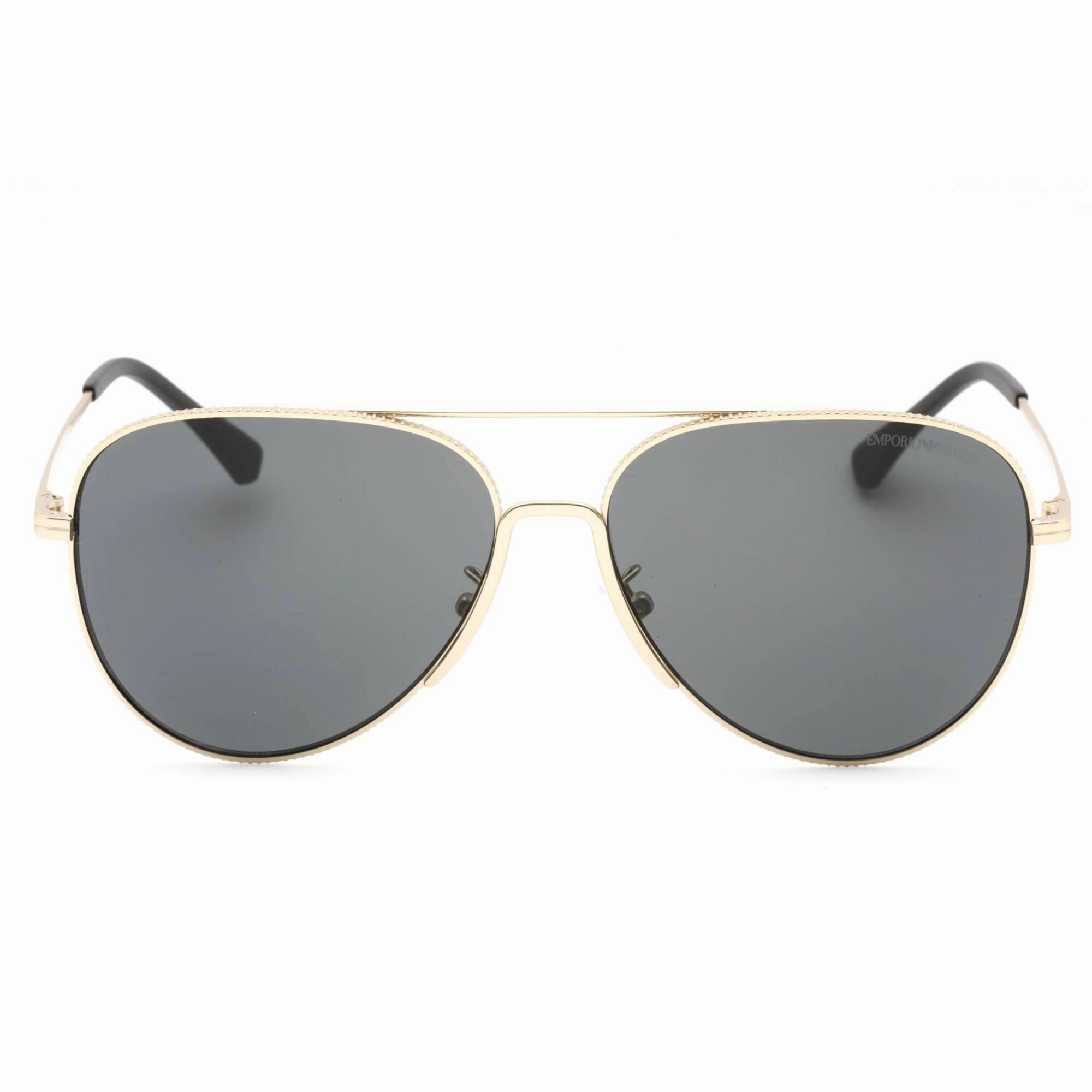 Emporio Armani Men's Sunglasses - Gold Frame Dark Grey Lens | 0EA2149D 337187