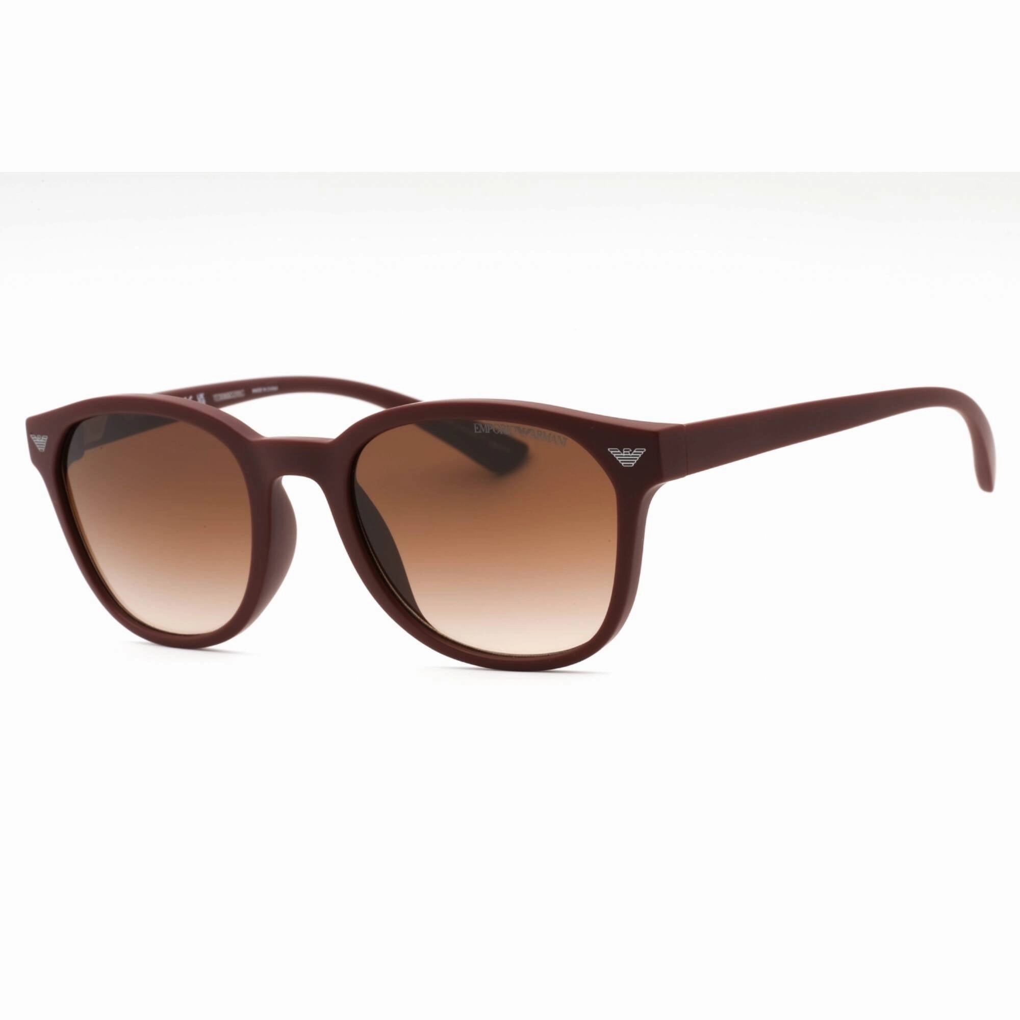 Emporio Armani Men's Sunglasses - Matte Bordeaux Oval Full Rim Frame | 0EA4225U 610113
