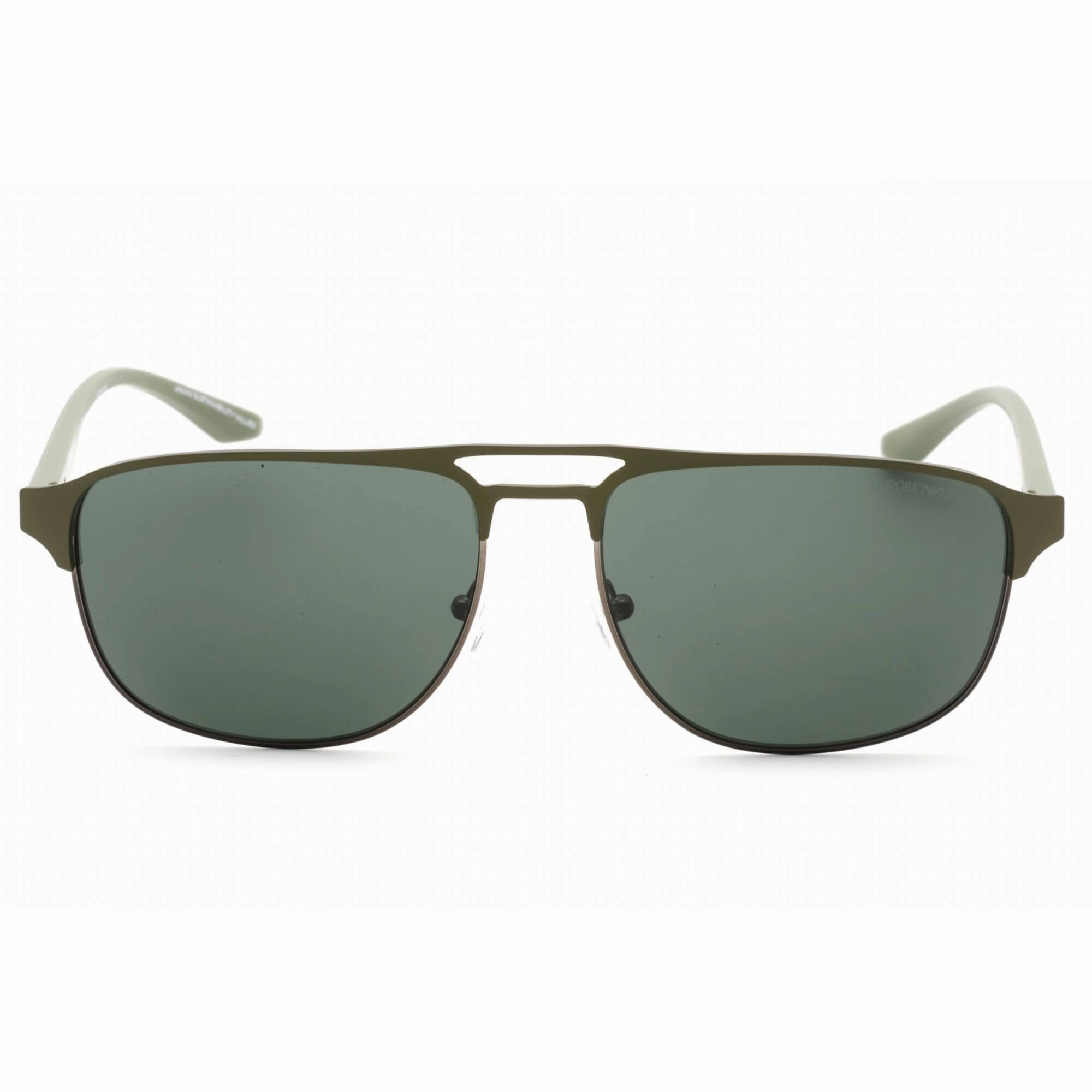 Emporio Armani Men's Sunglasses - Matte Gunmetal/Sage Green Frame | 0EA2144 336771