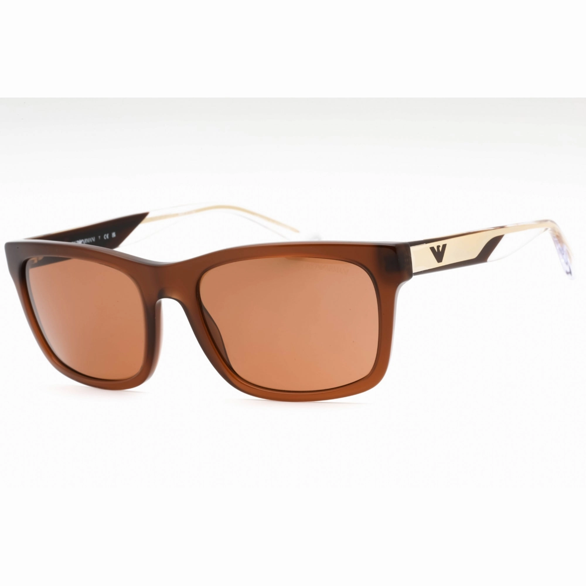 Emporio Armani Men's Sunglasses - Shiny Bordeaux Rectangular Frame | 0EA4224 609573
