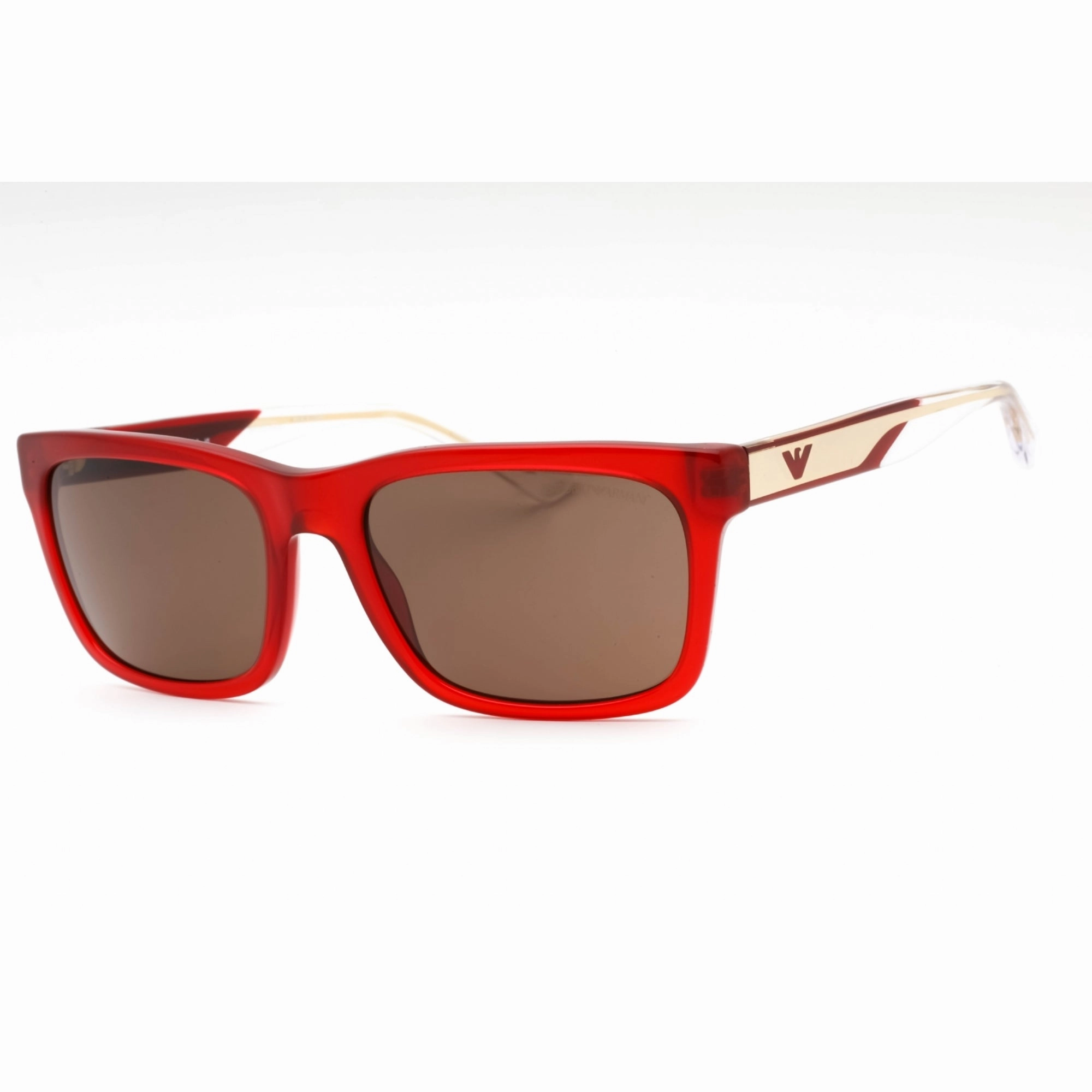 Emporio Armani Men's Sunglasses - Transparent Glossy Burgundy Frame | 0EA4224 609373
