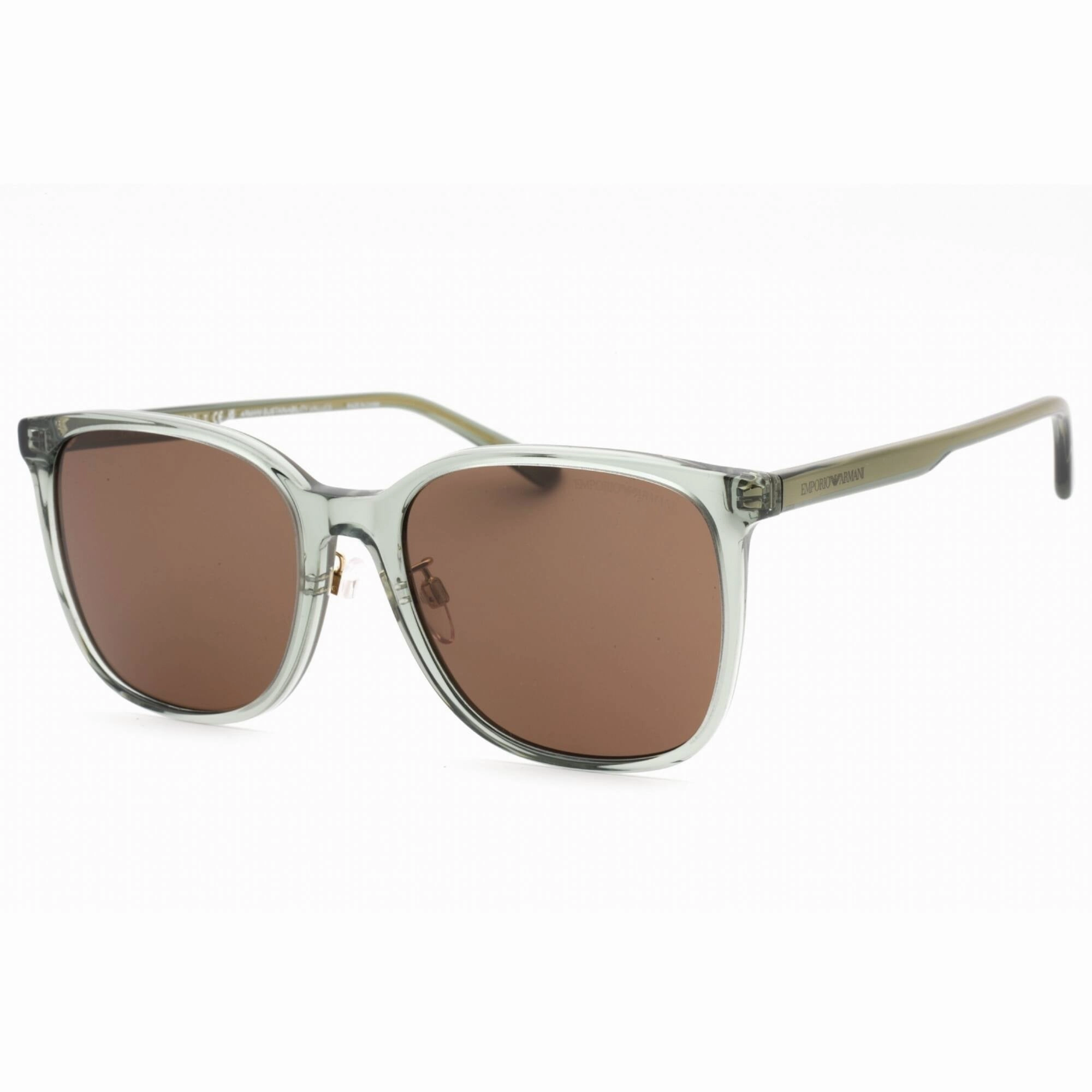 Emporio Armani Men's Sunglasses - Transparent Green Square Frame | 0EA4206D 536273