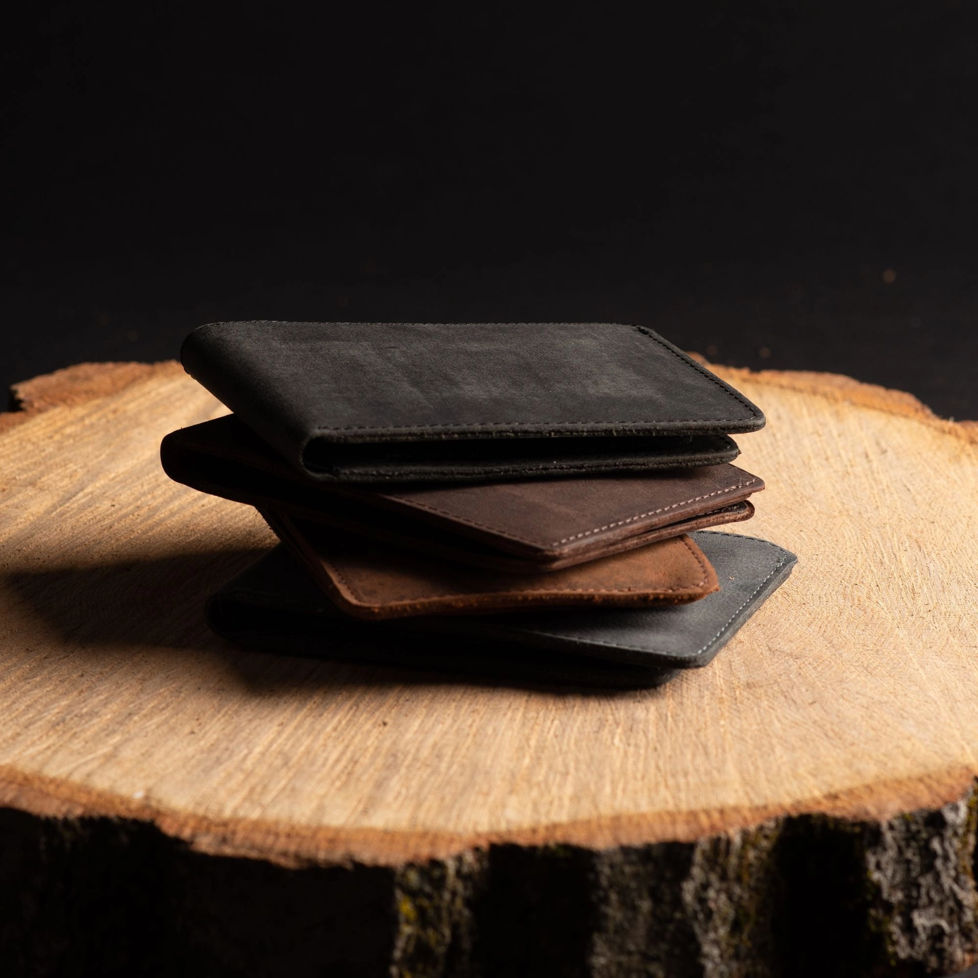 Flex - Espresso Brown Full-Grain Distressed Leather Flexible Wallet