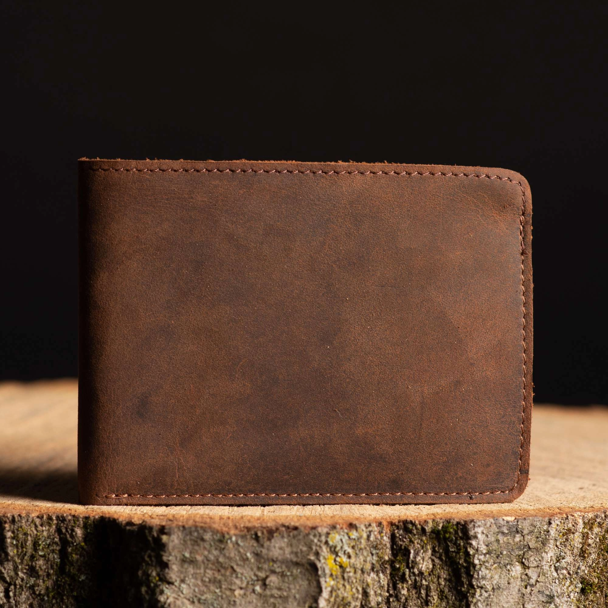 Flex - Espresso Brown Full-Grain Distressed Leather Flexible Wallet