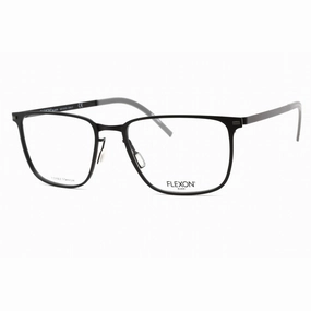Flexon Men's Eyeglasses - Full Rim Black Metal Rectangular Frame | FLEXON B2025 001