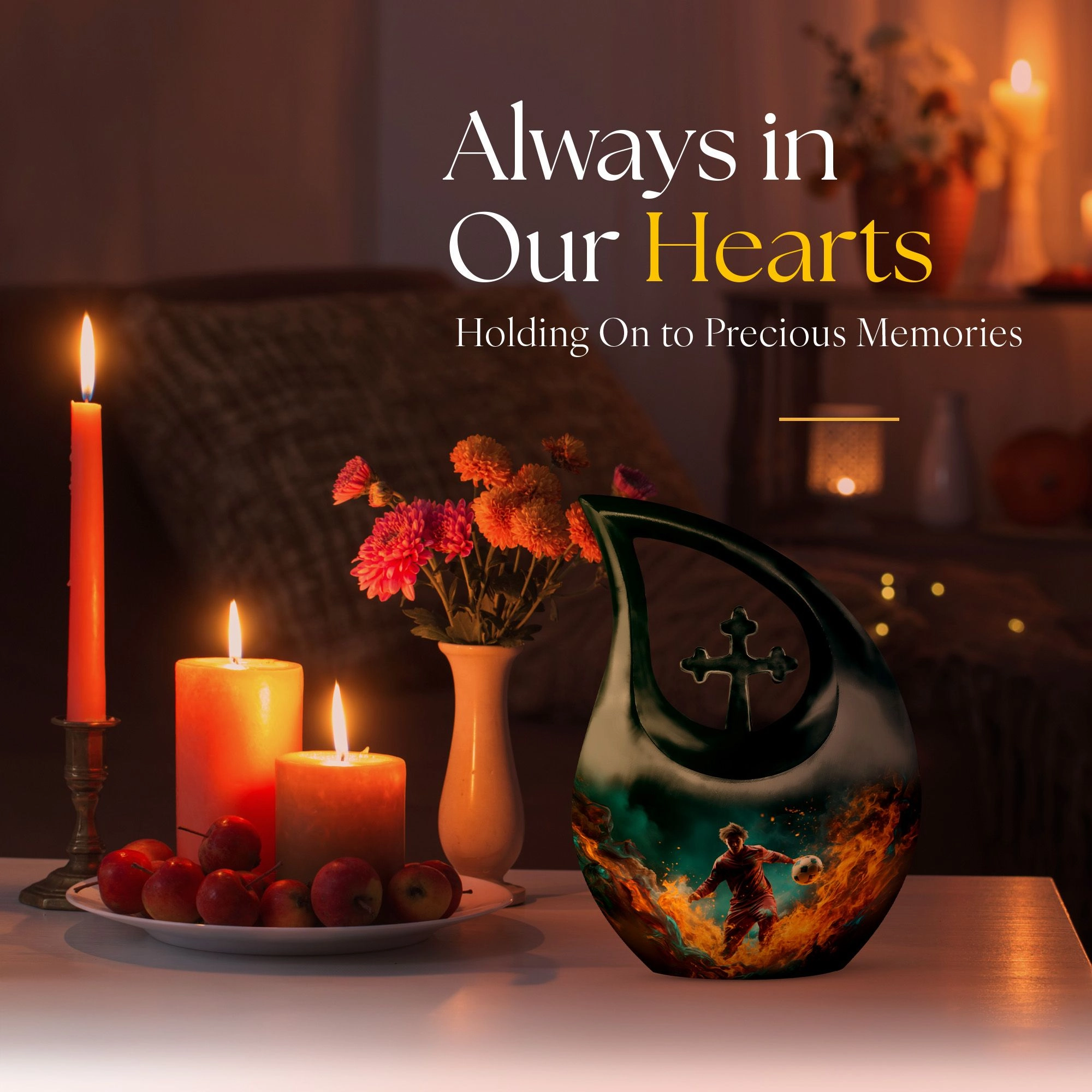 Football Fervor  Unconventional Memorial Football Urn