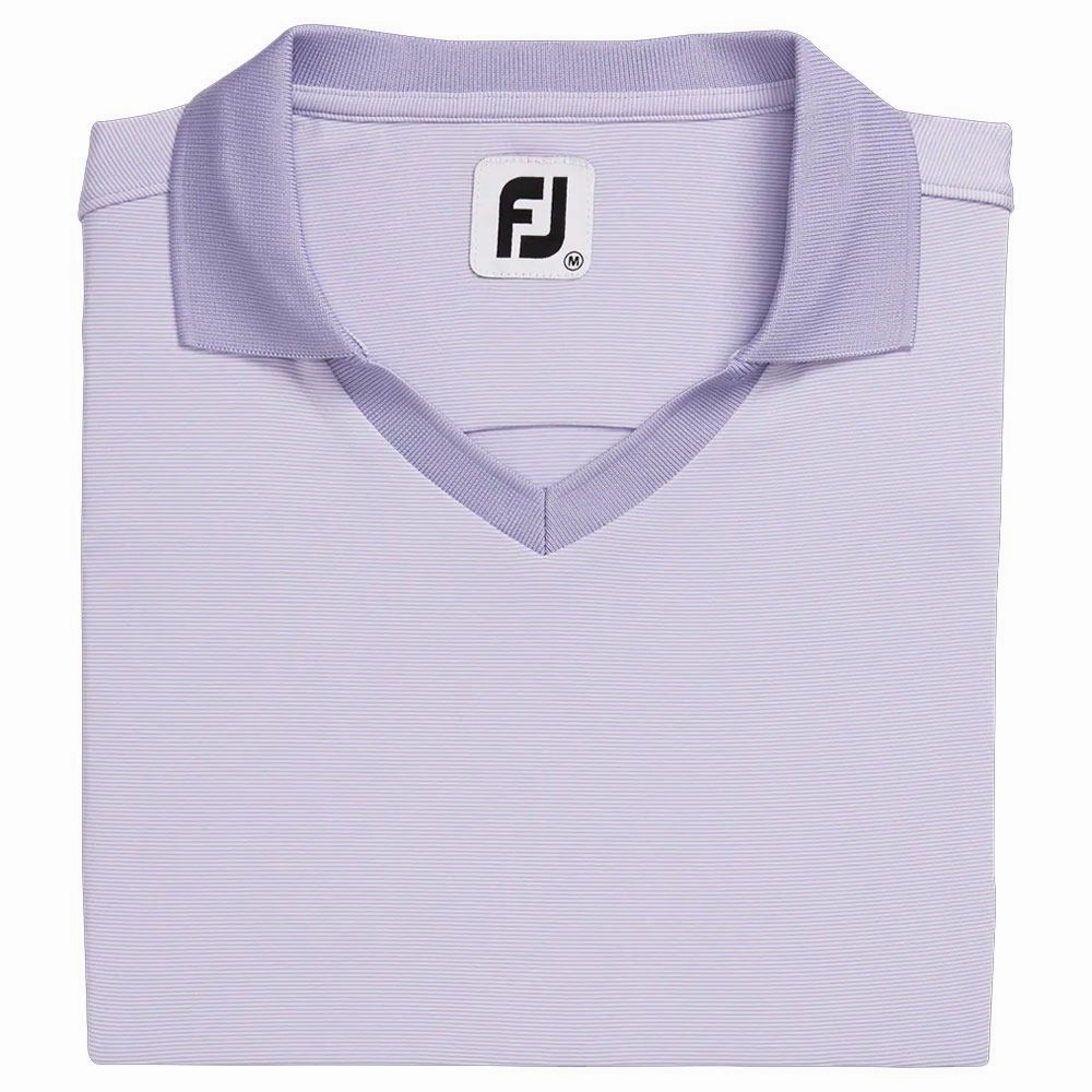 FootJoy End on End Open Collar Golf Polo Lavender - SS21 Women