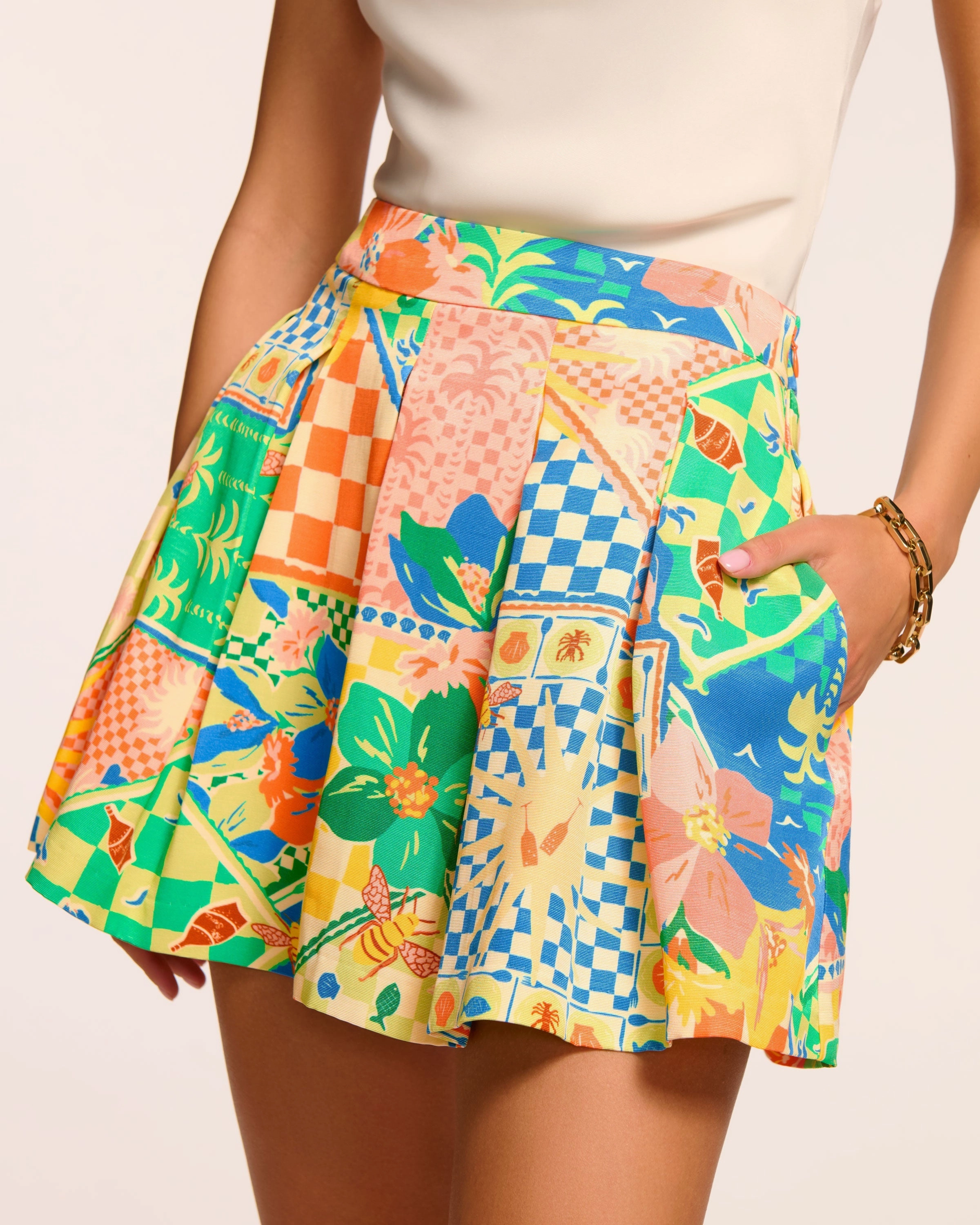 Frankie Pleated Mini Skort