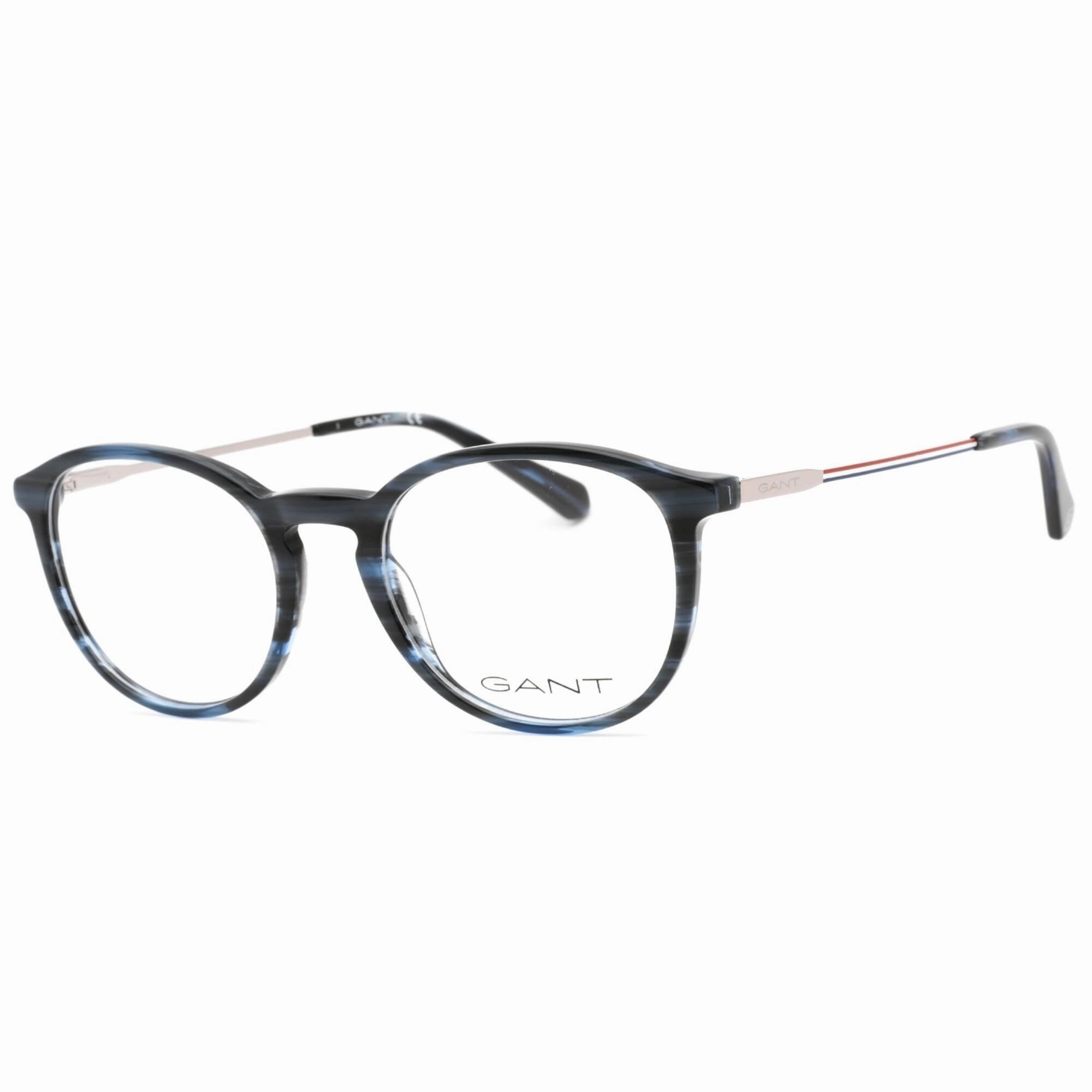 Gant Men's Eyeglasses - Shiny Blue Plastic Full Rim Round Shape Frame | GA3259 090