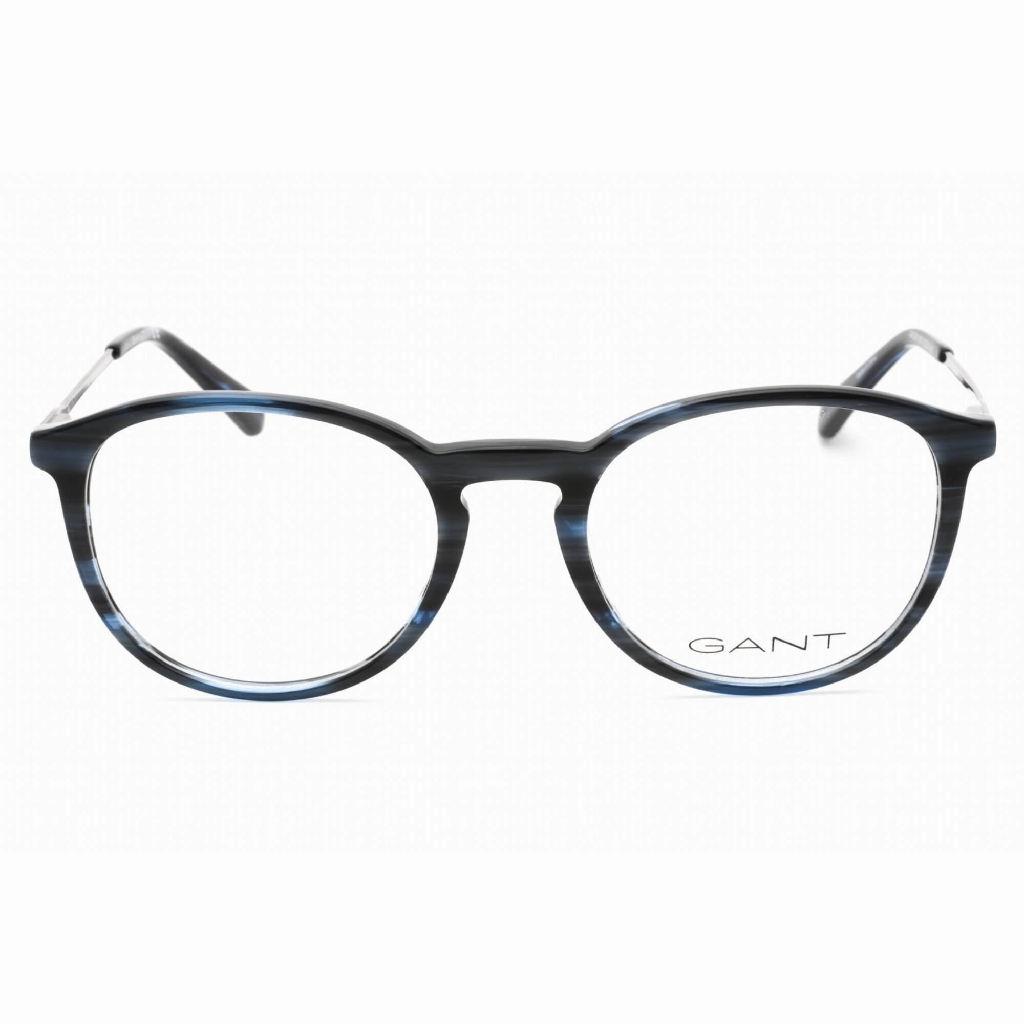 Gant Men's Eyeglasses - Shiny Blue Plastic Full Rim Round Shape Frame | GA3259 090