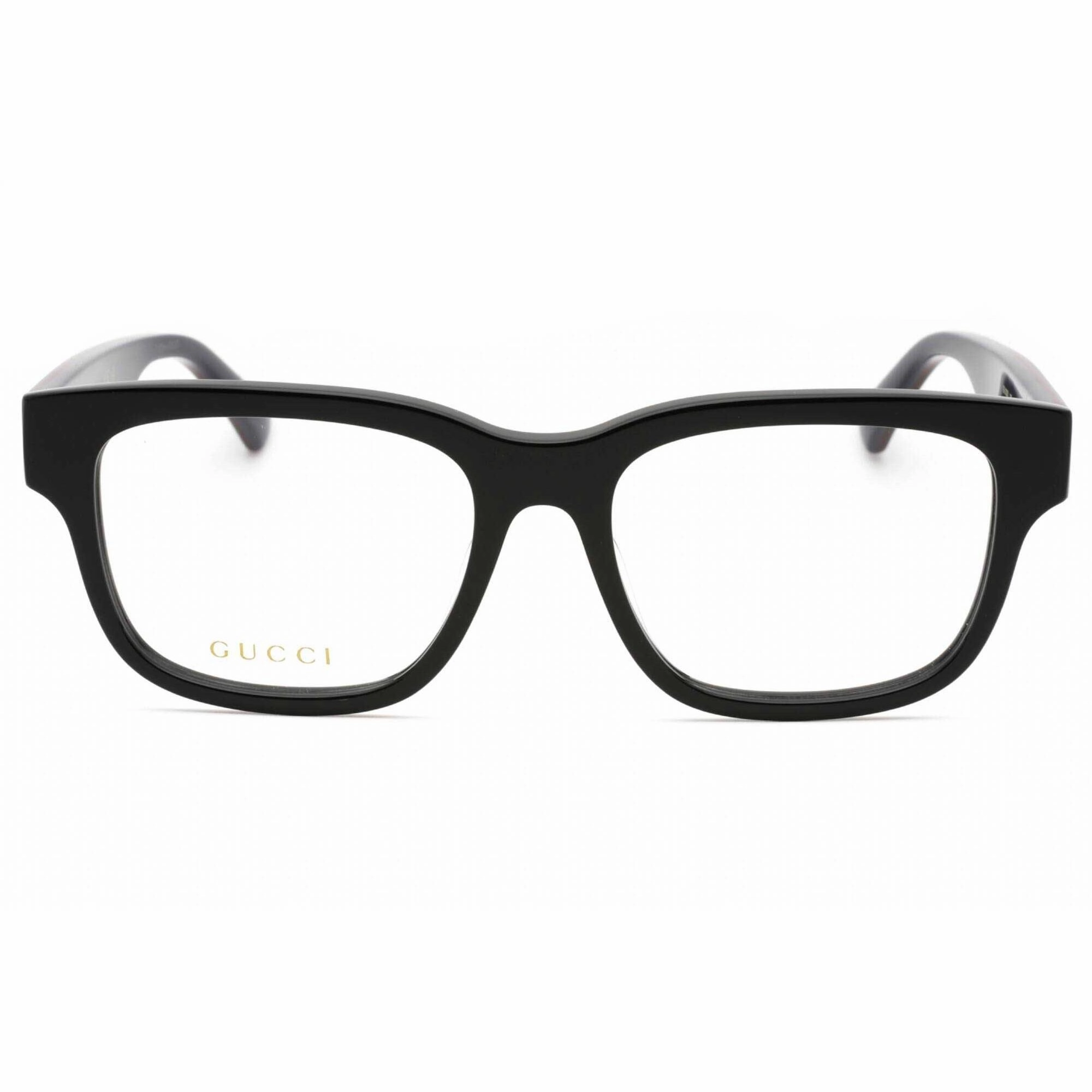 Gucci Men's Eyeglasses - Black Square Full Rim Plastic Frame | GG1303O 006