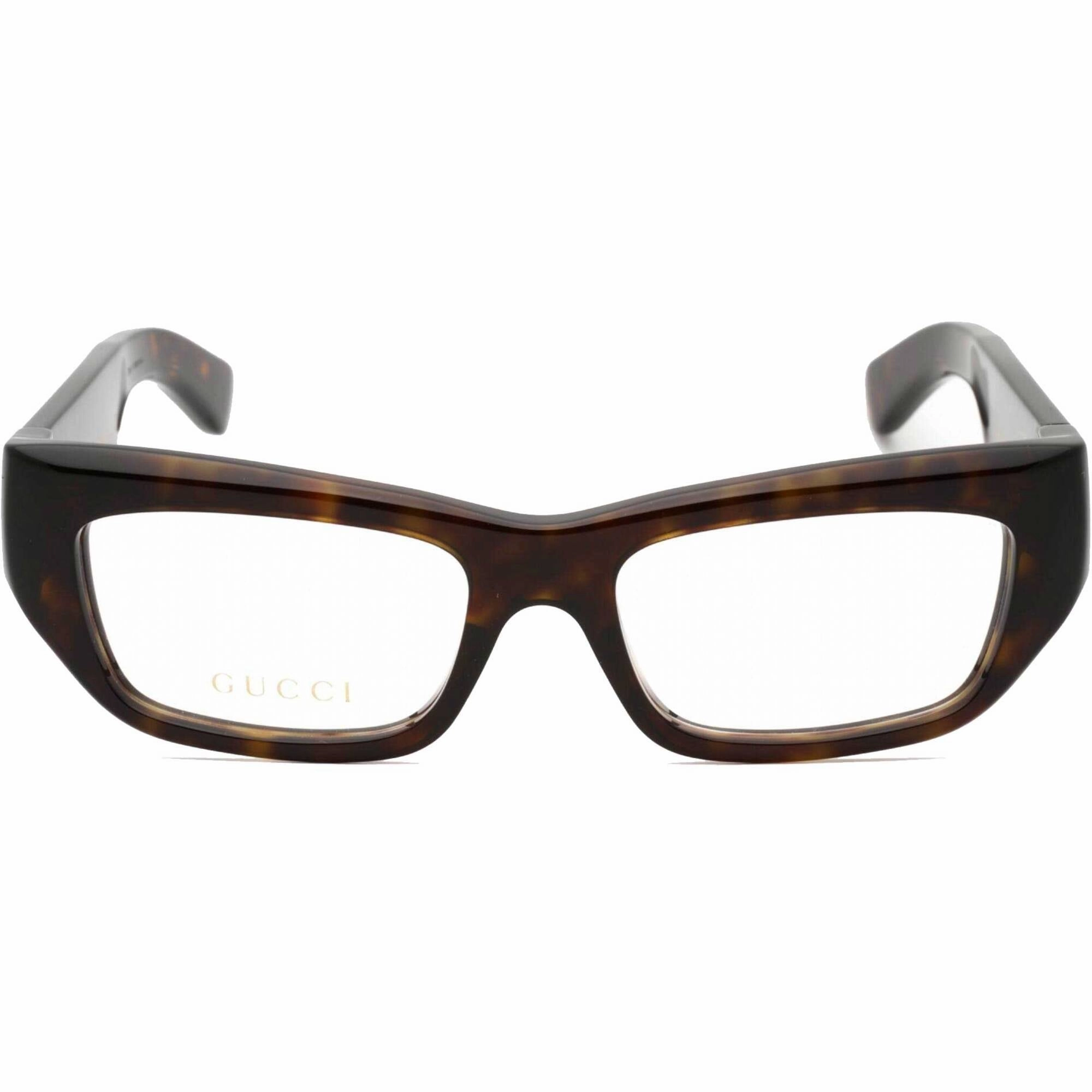 Gucci Men's Eyeglasses - Havana Rectangular Full Rim Plastic Frame | GG1297O 003