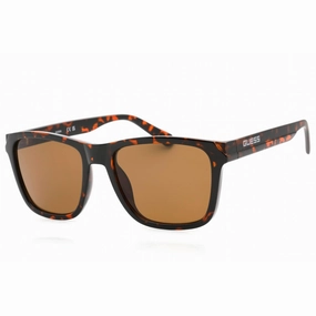 Guess Factory Men's Sunglasses - Dark Havana Plastic Square Shape Frame | GF0254 52E