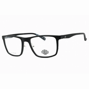 Harley Davidson Men's Eyeglasses - Matte Black Aluminum Square Frame | HD9025 002
