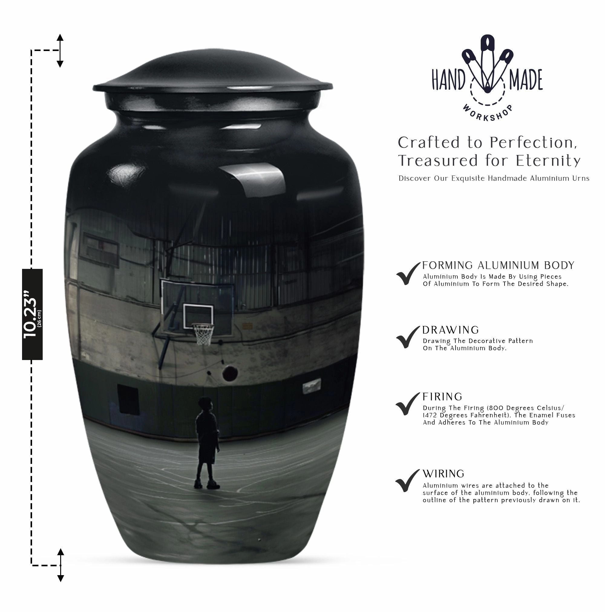 Homage Hoops - Men's Basketball Memorial Cremation Urn