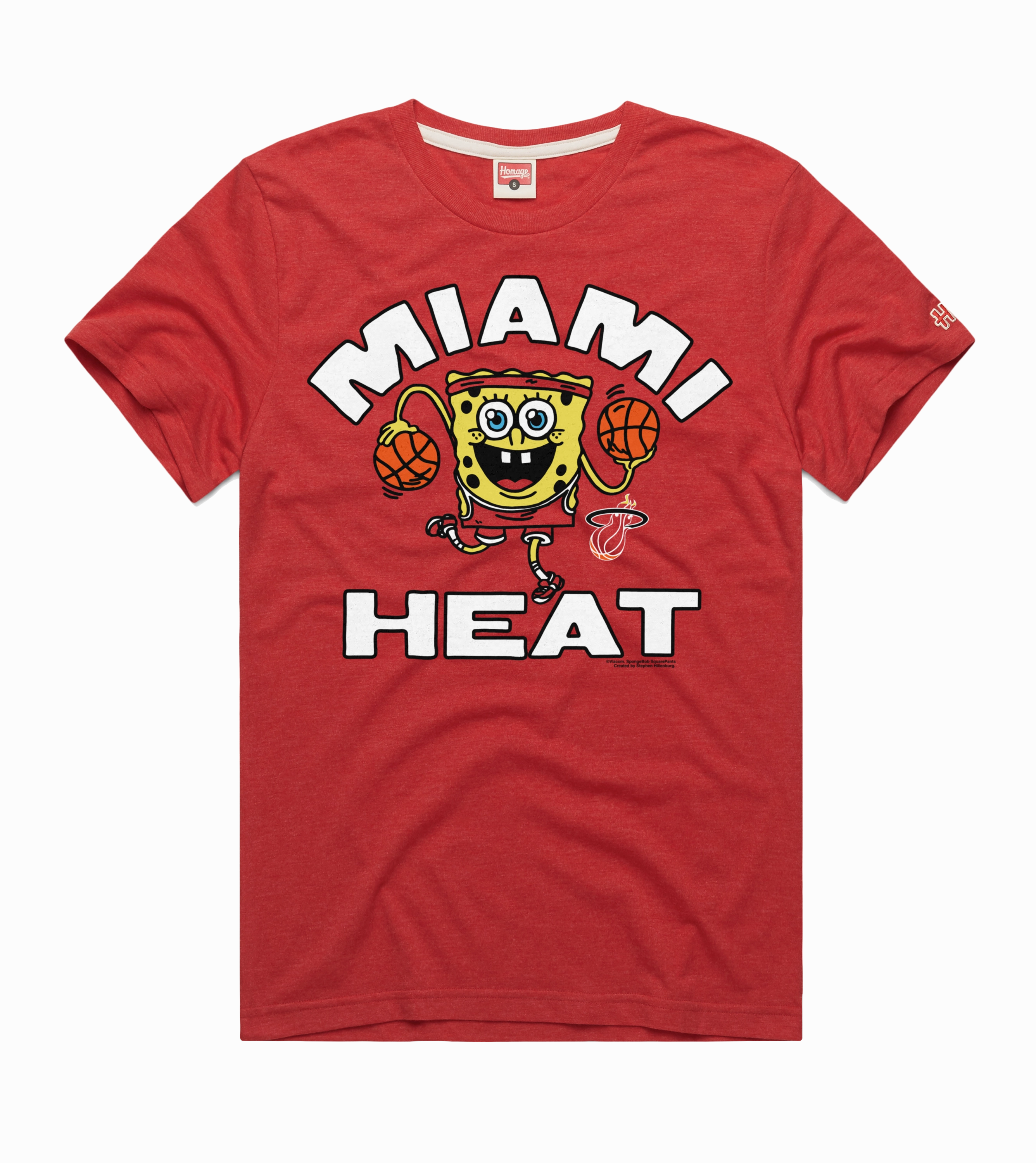 Homage Miami HEAT Red SpongeBob Tee