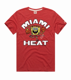 Homage Miami HEAT Red SpongeBob Tee