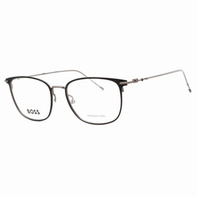 Hugo Boss Men's Eyeglasses - Matte Black Dark Ruthenium Frame | BOSS 1431 0RZZ 00
