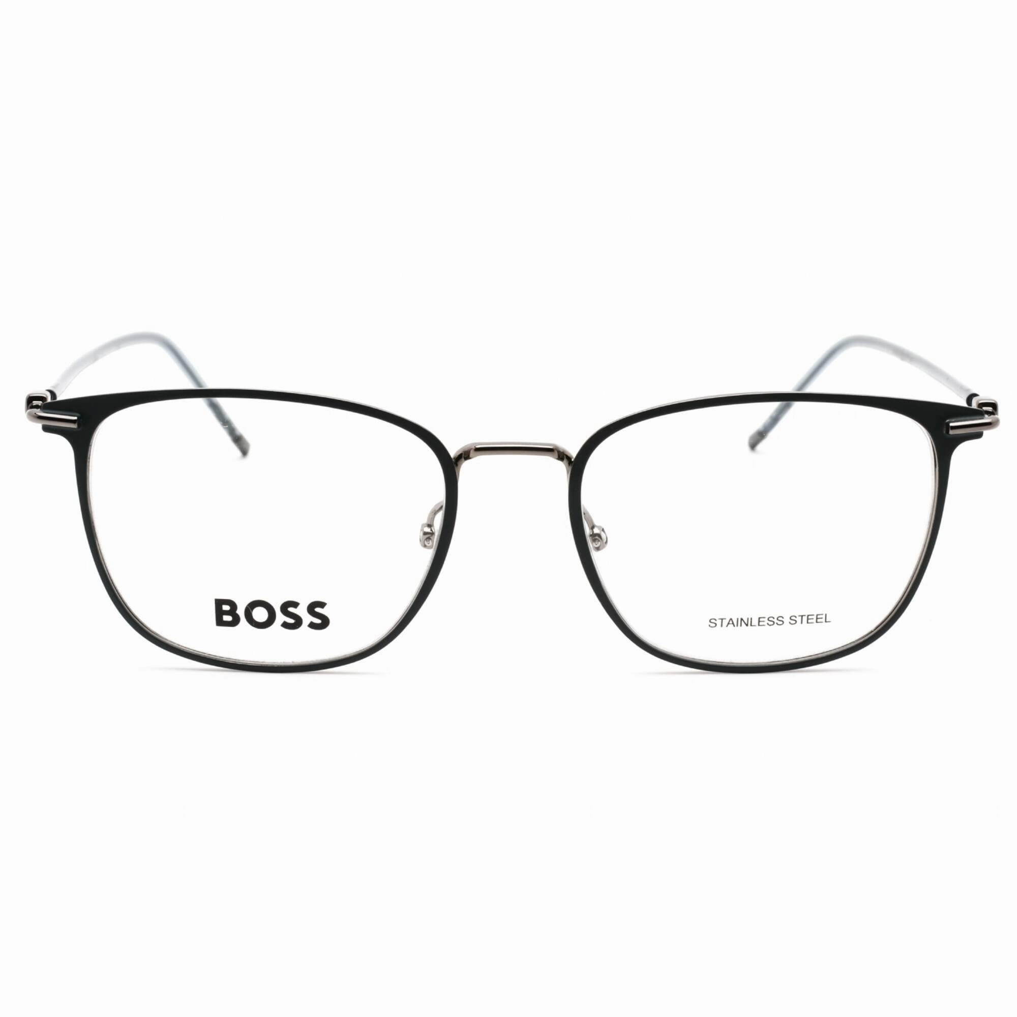 Hugo Boss Men's Eyeglasses - Matte Blue Dark Ruthenium Metal Frame | BOSS 1431 0H2T 00