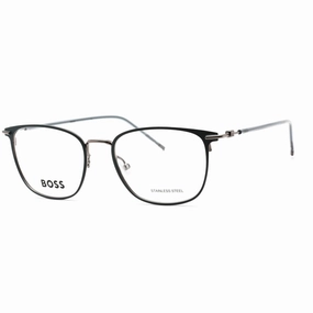 Hugo Boss Men's Eyeglasses - Matte Blue Dark Ruthenium Metal Frame | BOSS 1431 0H2T 00