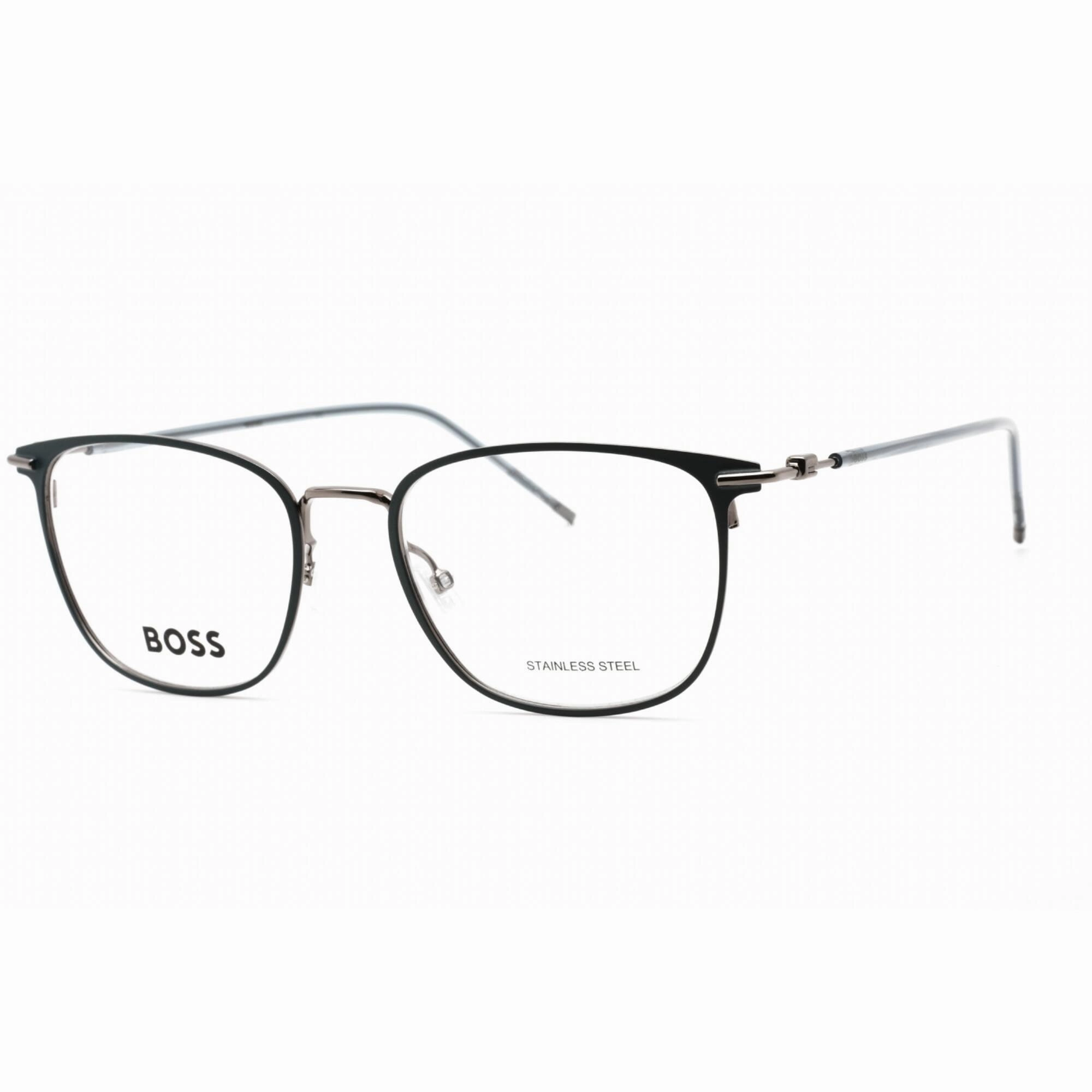 Hugo Boss Men's Eyeglasses - Matte Blue Dark Ruthenium Metal Frame | BOSS 1431 0H2T 00
