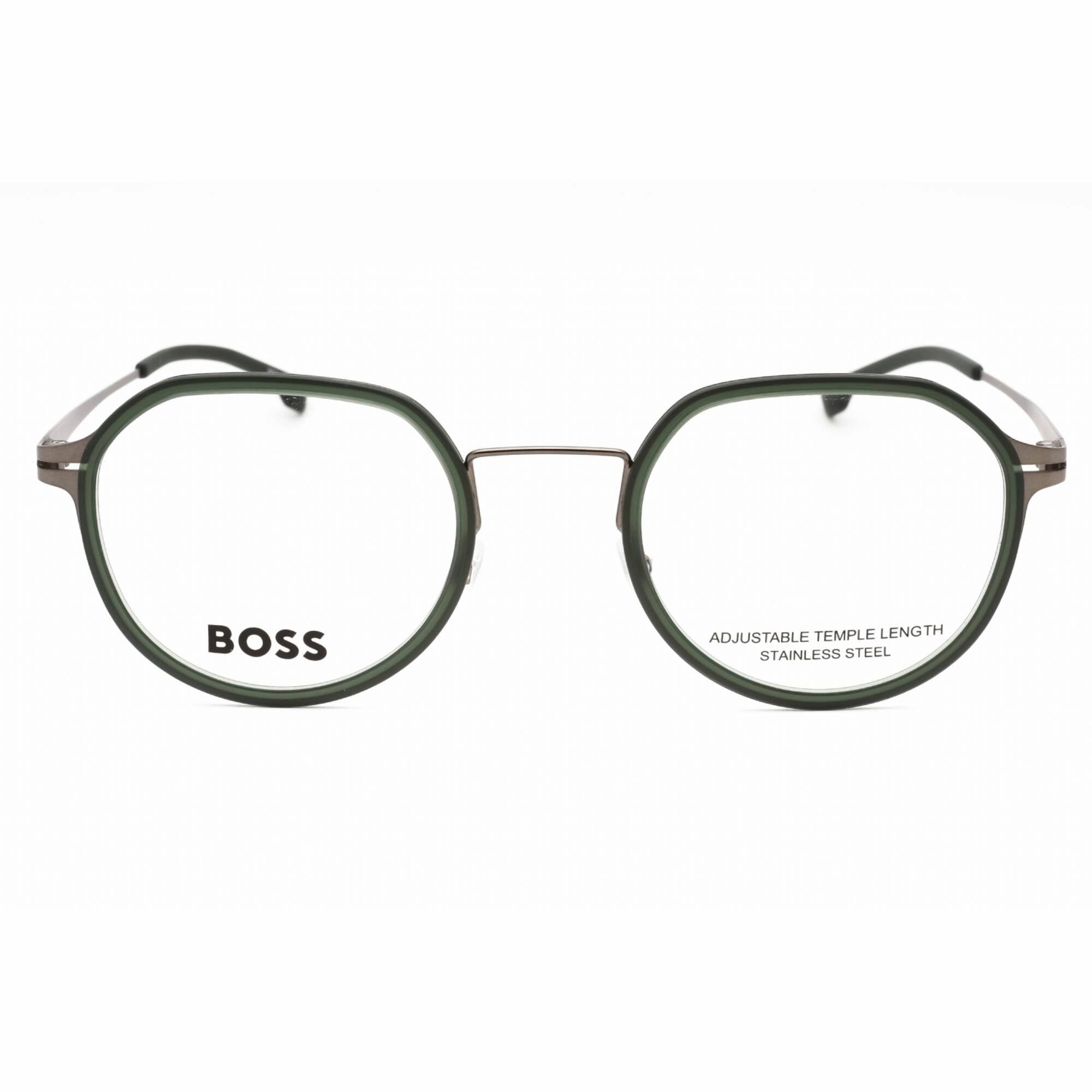 Hugo Boss Men's Eyeglasses - Matte Dark Ruthenium Green Frame | BOSS 1428 00OC 00