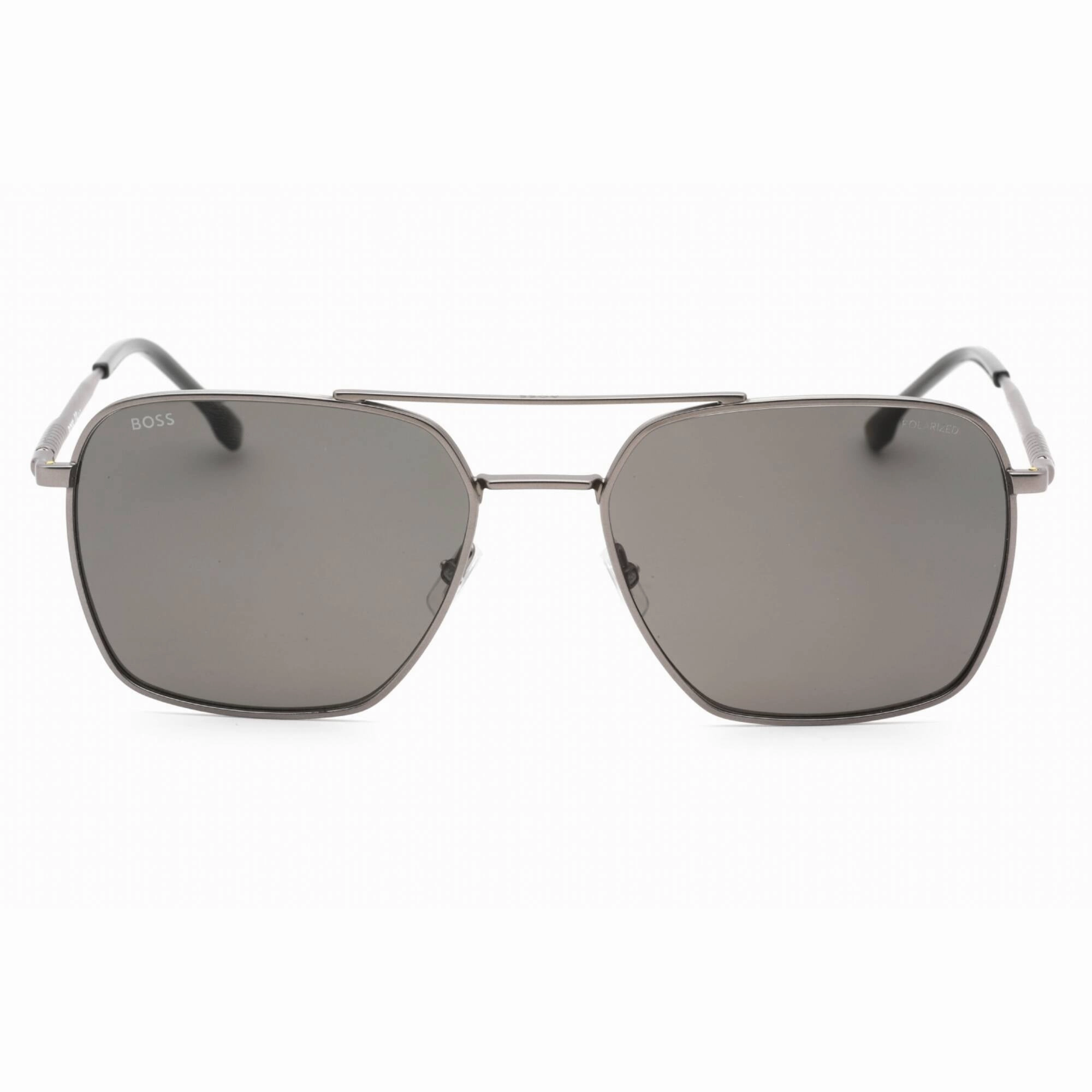 Hugo Boss Men's Sunglasses - Matte Dark Ruthenium Full Rim Frame | BOSS 1414/S 0R80 M9