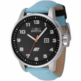 Invicta Men's Quartz Watch - S1 Rally Chronograph Light Blue and Black Strap | 44957