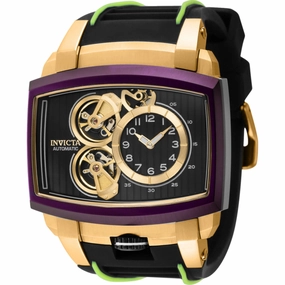 Invicta Men's Watch - Akula Automatic Open Heart Dial Black Silicone Strap | 41697