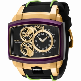 Invicta Men's Watch - Akula Automatic Open Heart Dial Black Silicone Strap | 41697
